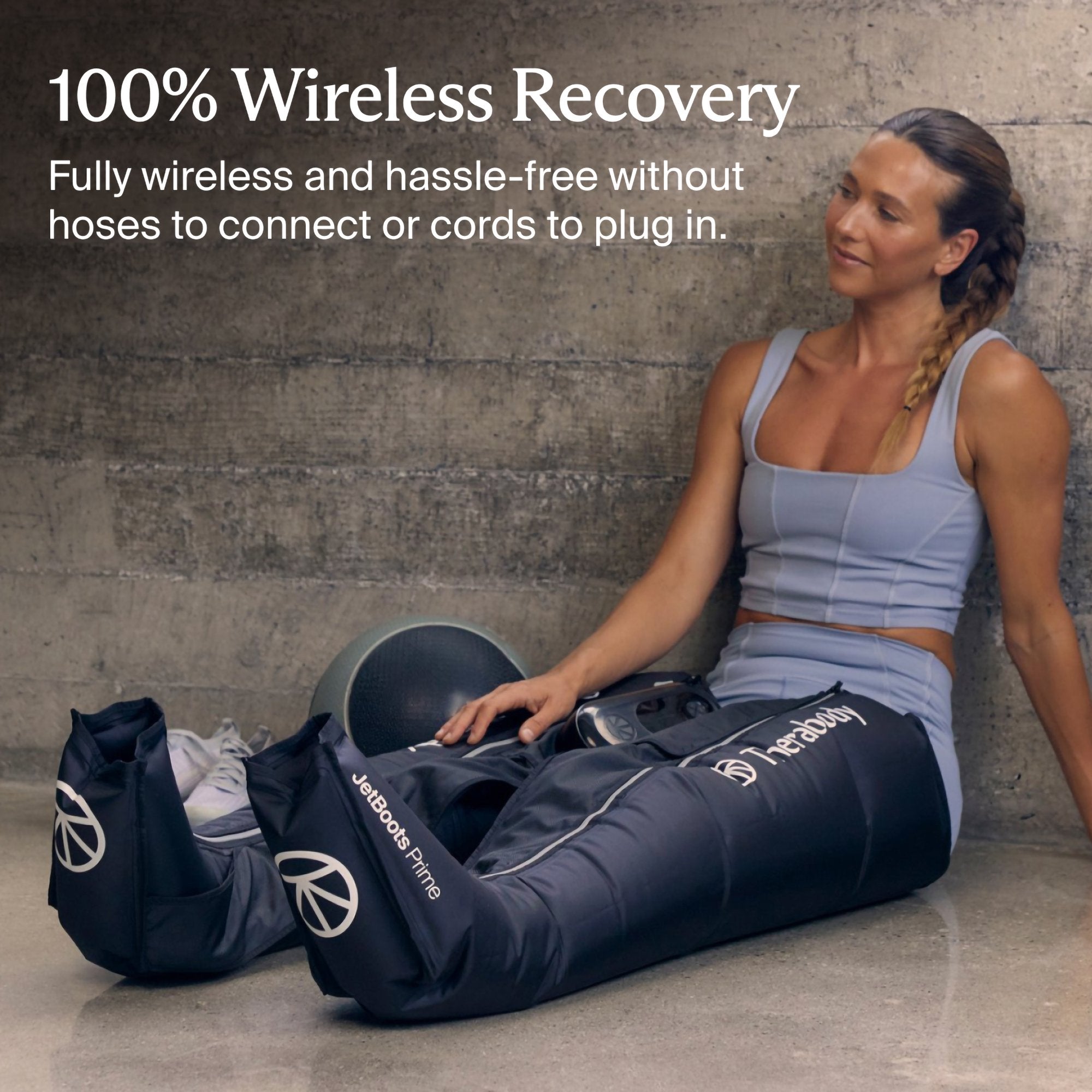 RecoveryAir Prime JetBoots Compression Massage Garment & Control Unit, Large JB0004131-1A1L
