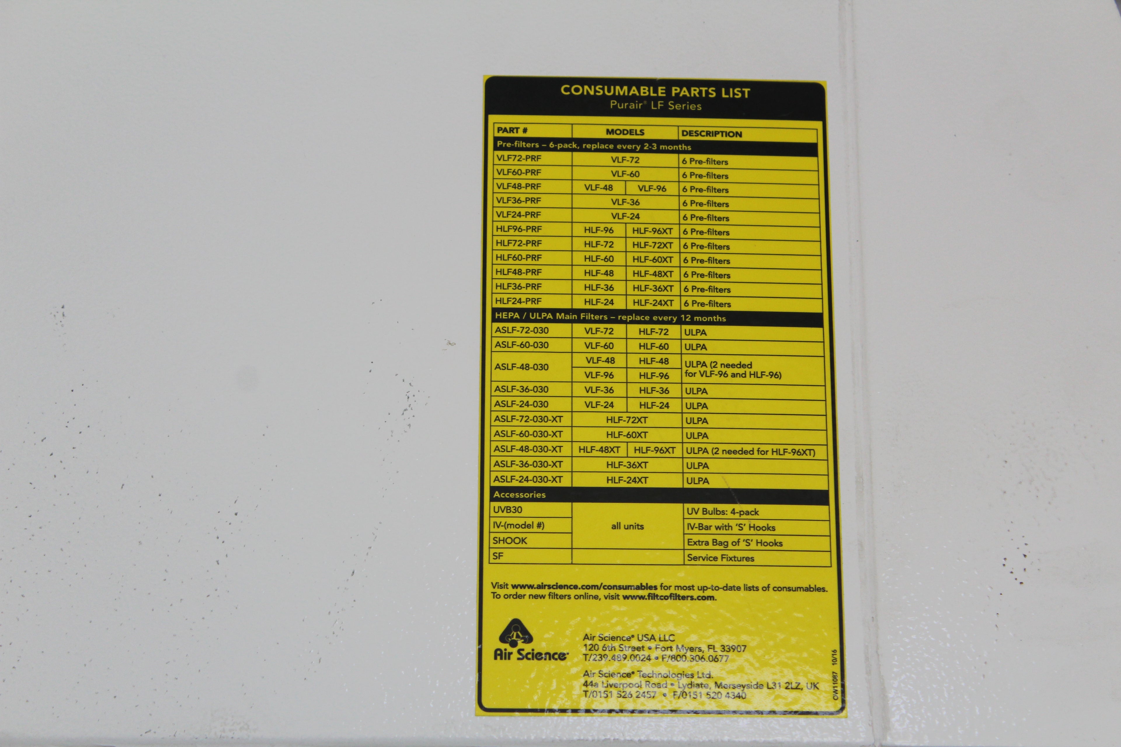 Air Science, LF-Series: Laminar Flow Hood and Base Stand
