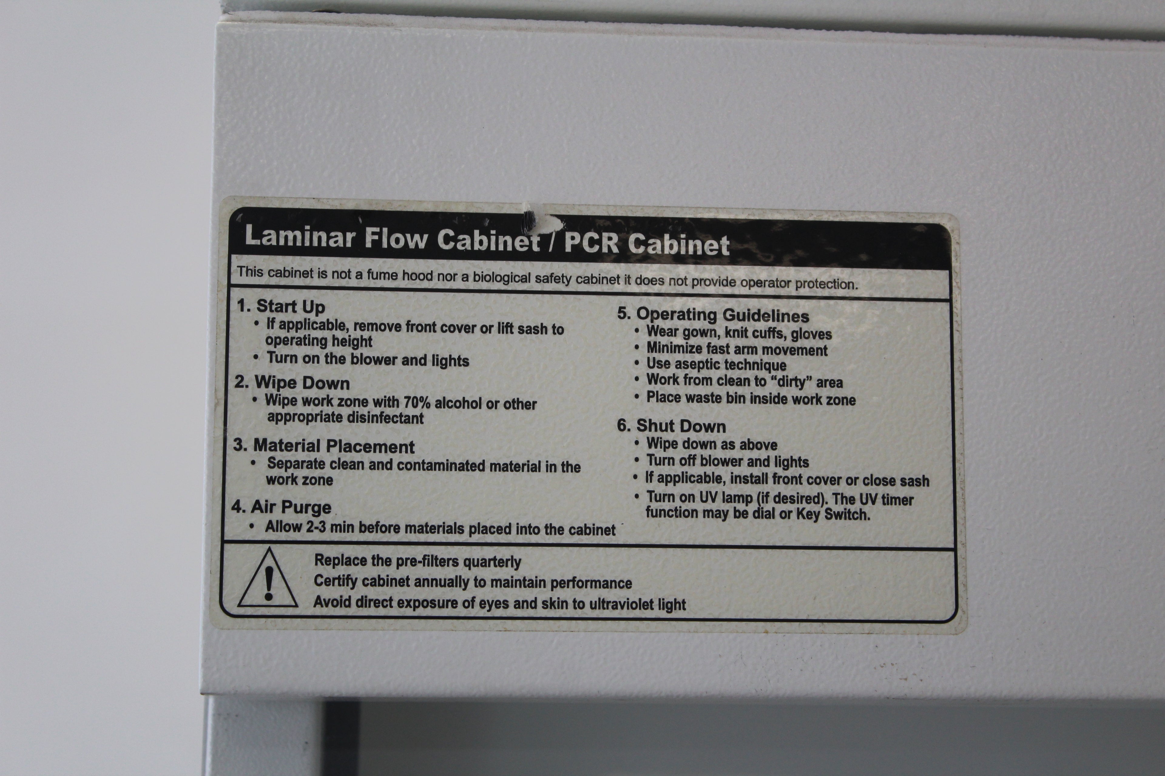 Air Science, LF-Series: Laminar Flow Hood and Base Stand