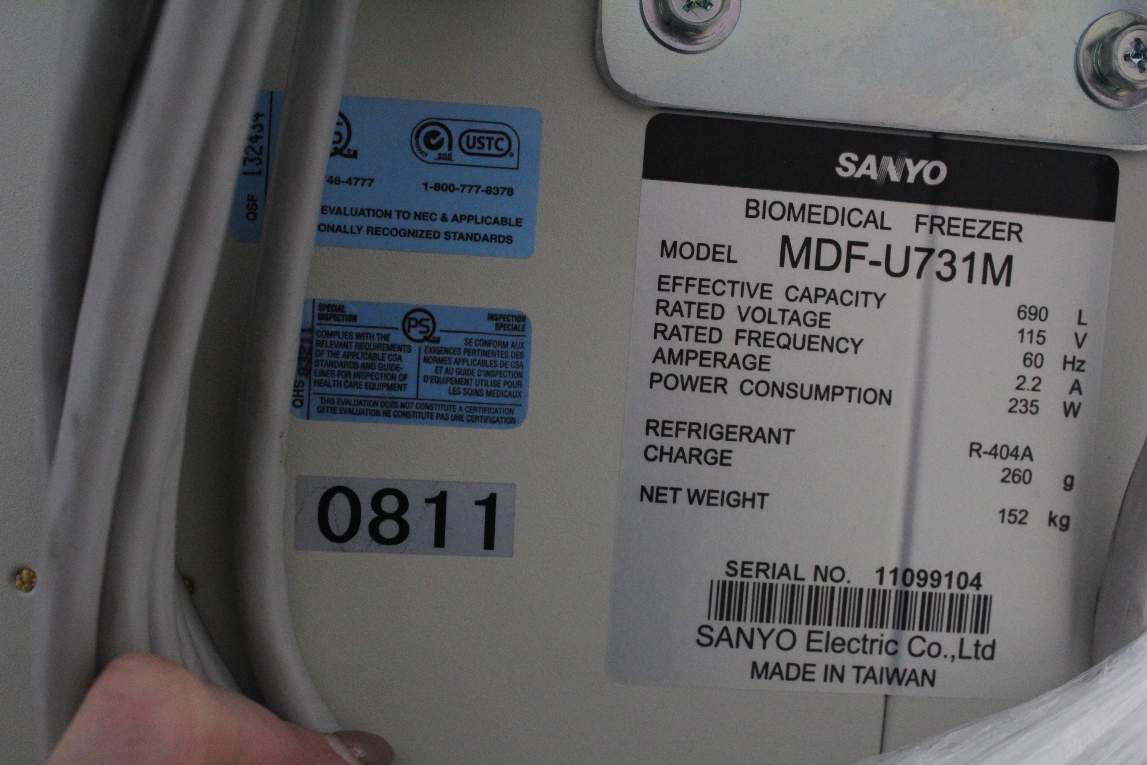 SANYO BioMedical Freezer