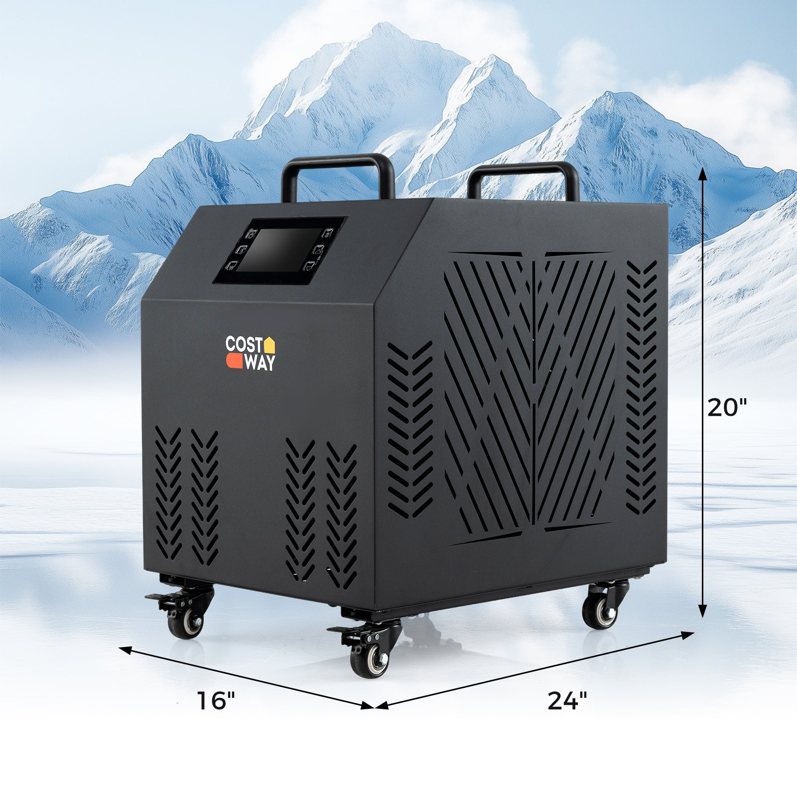 4/5 HP Ice Bath Water Chiller for Cold Plunge Tubs with Compressor-Black