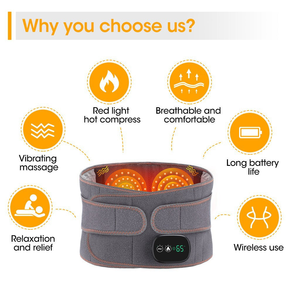 Electric Heating Massage Belt with Temperature Control