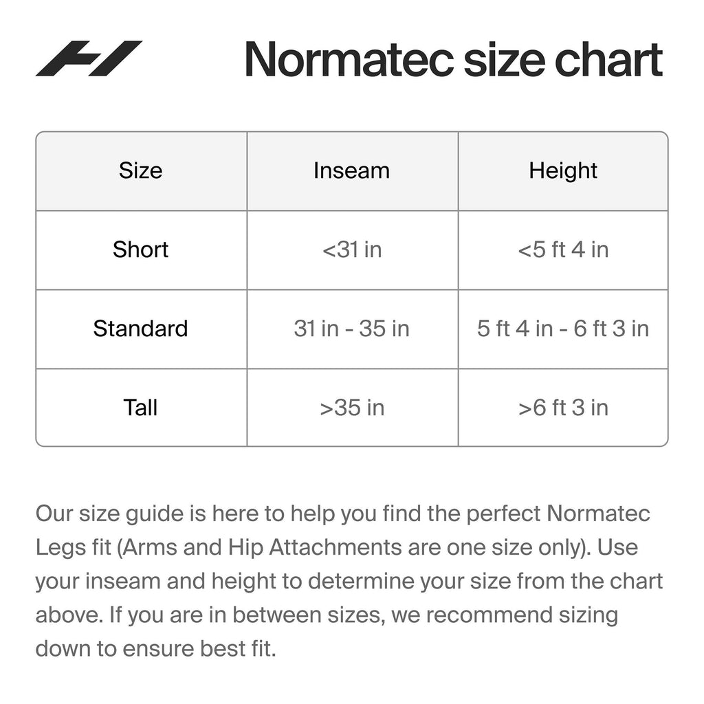 Hyperice Normatec Elite Compression Massage Garment, for Users 6'4" and Taller 69000 001-04