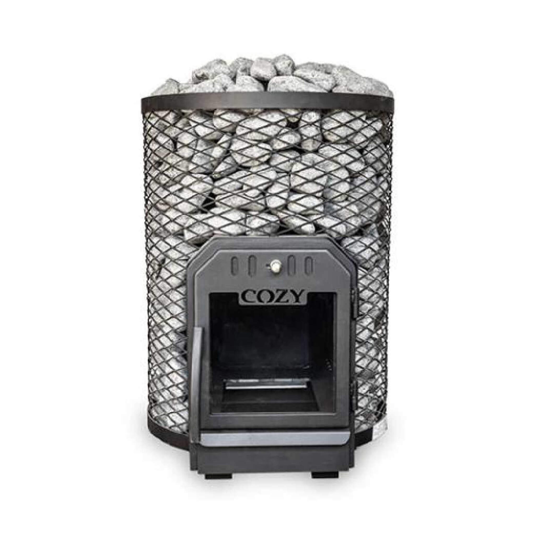 Floor Mount Wood-Burning Sauna Stove With Sauna Stones