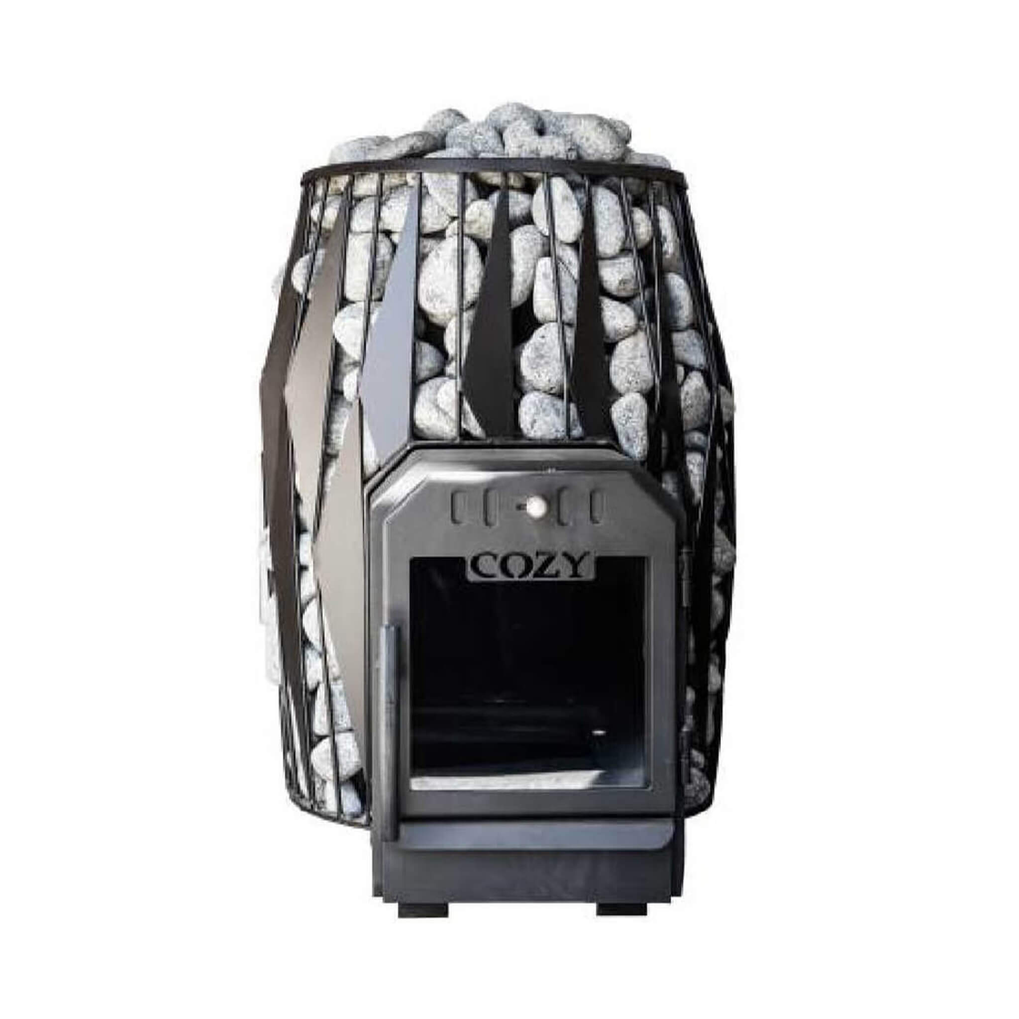 Thru-Wall Sauna Stove With Sauna Stones