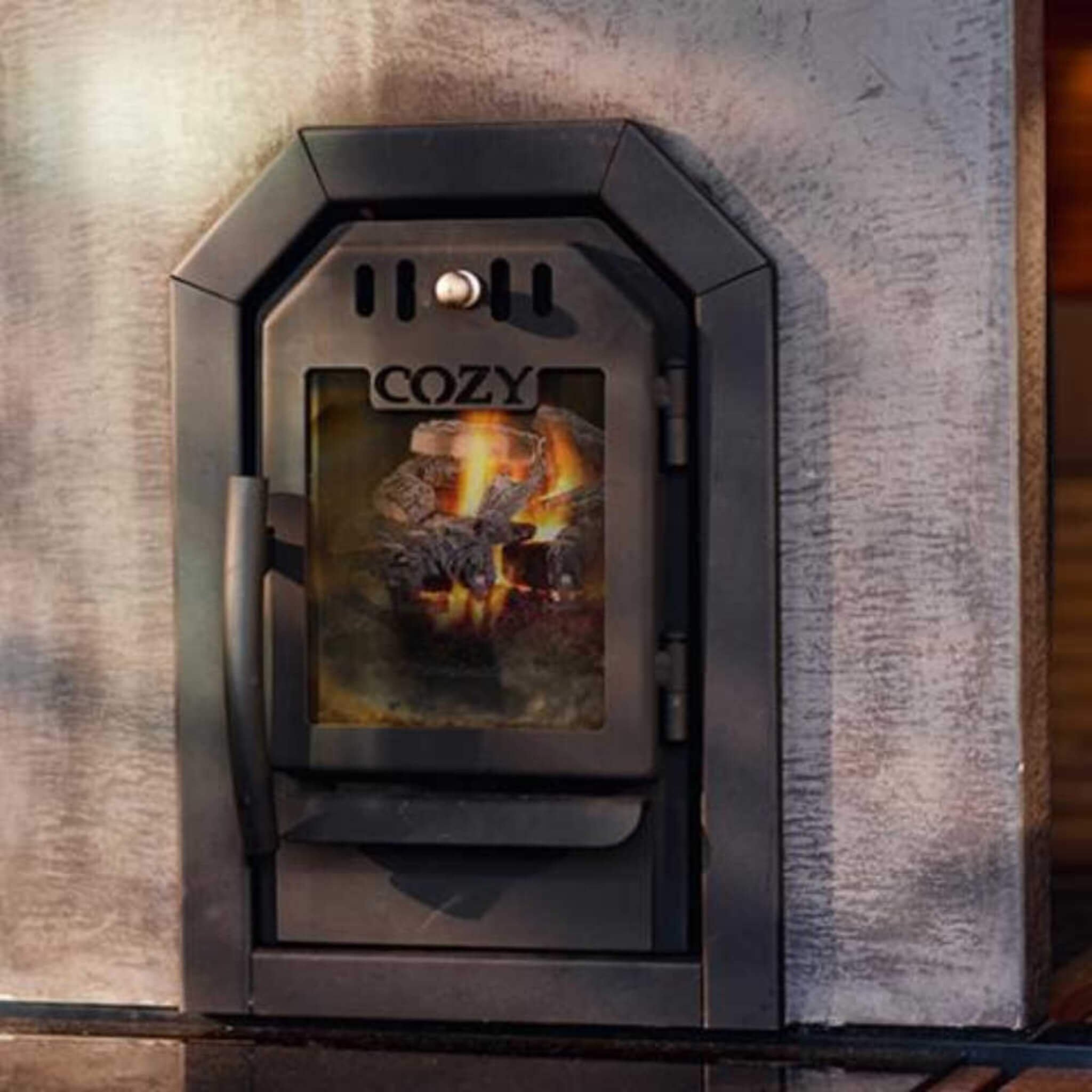 Thru-Wall Sauna Stove With Sauna Stones