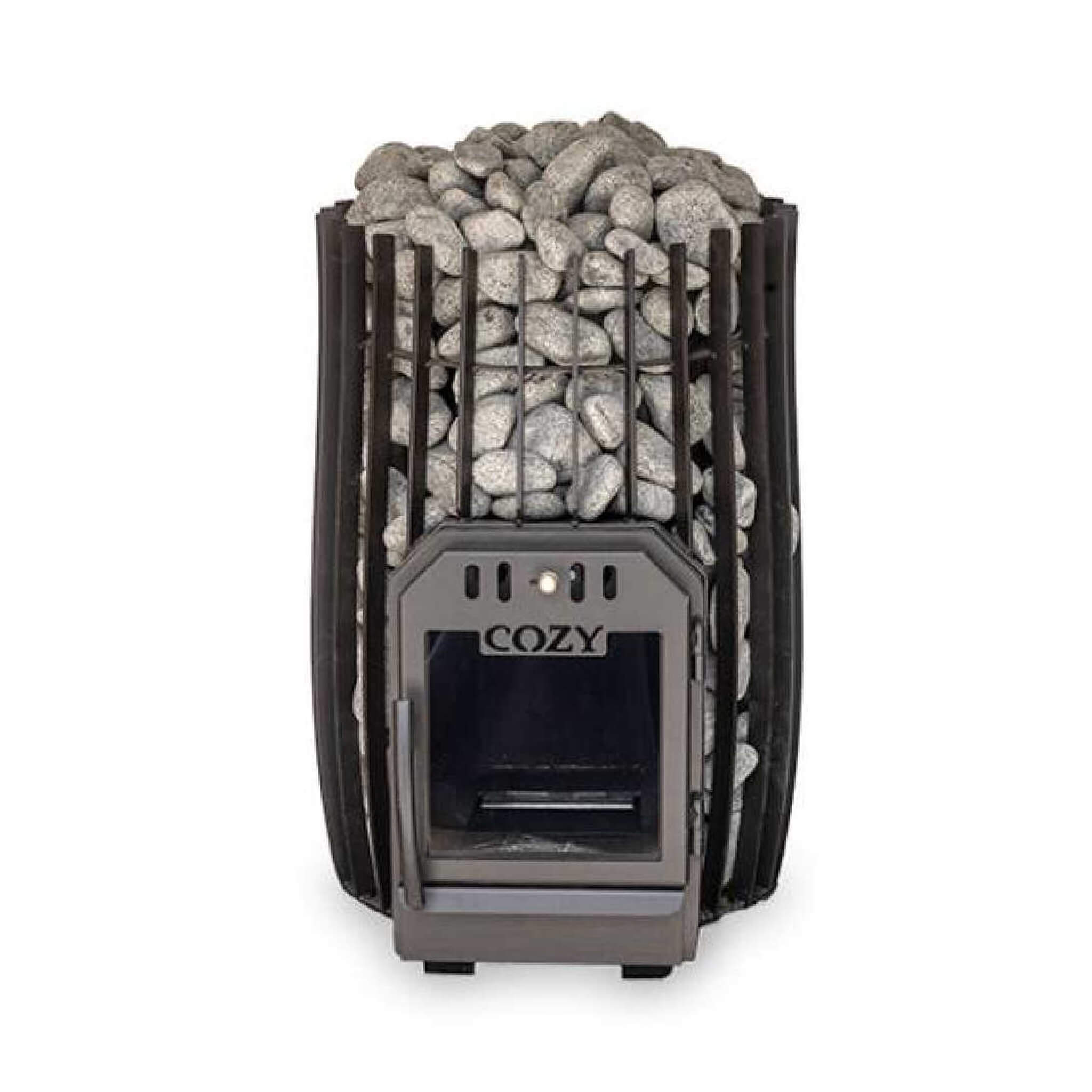 Cylindrical Shape Sauna Stove With Sauna Stones