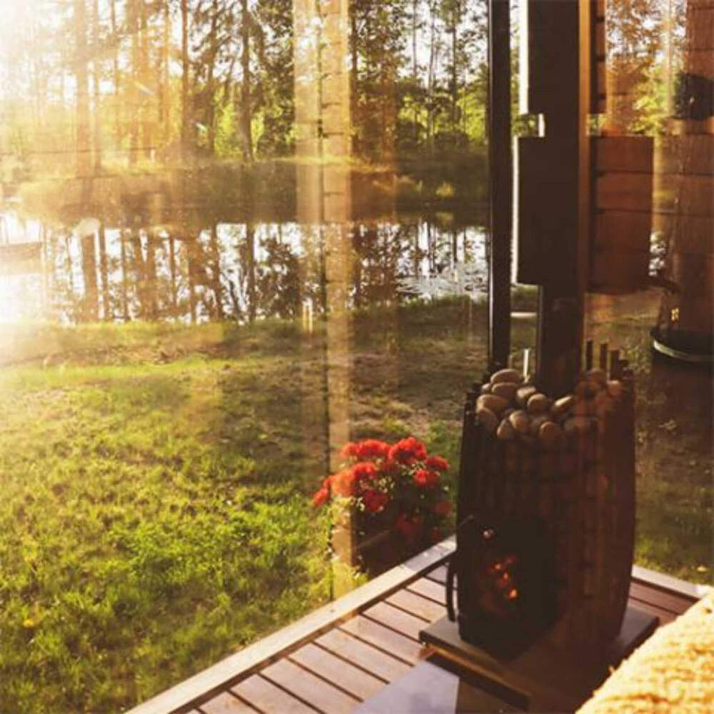 Cylindrical Shape Sauna Stove With Sauna Stones