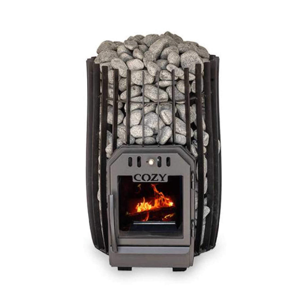 Cylindrical Shape Sauna Stove With Sauna Stones