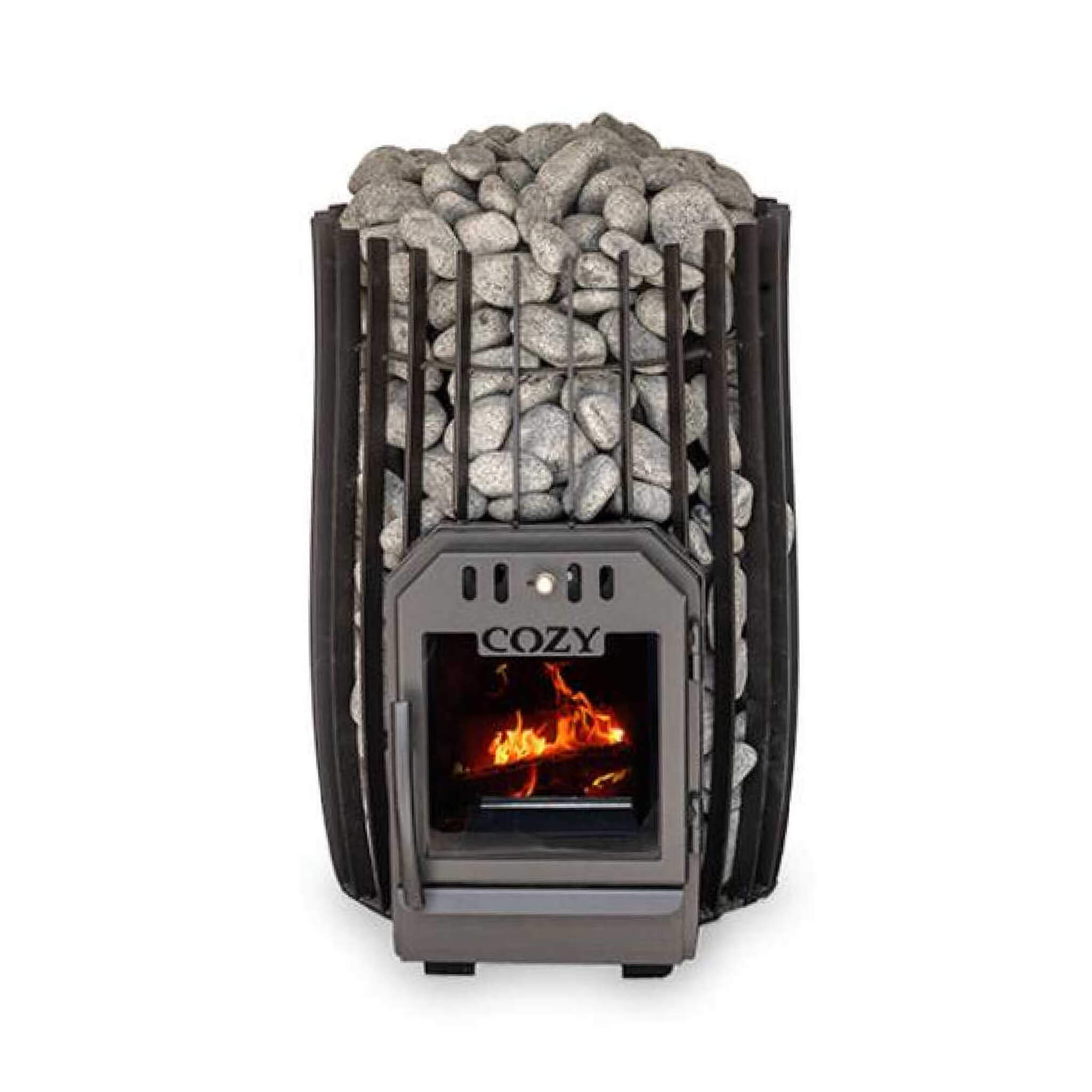 Cylindrical Shape Sauna Stove With Sauna Stones