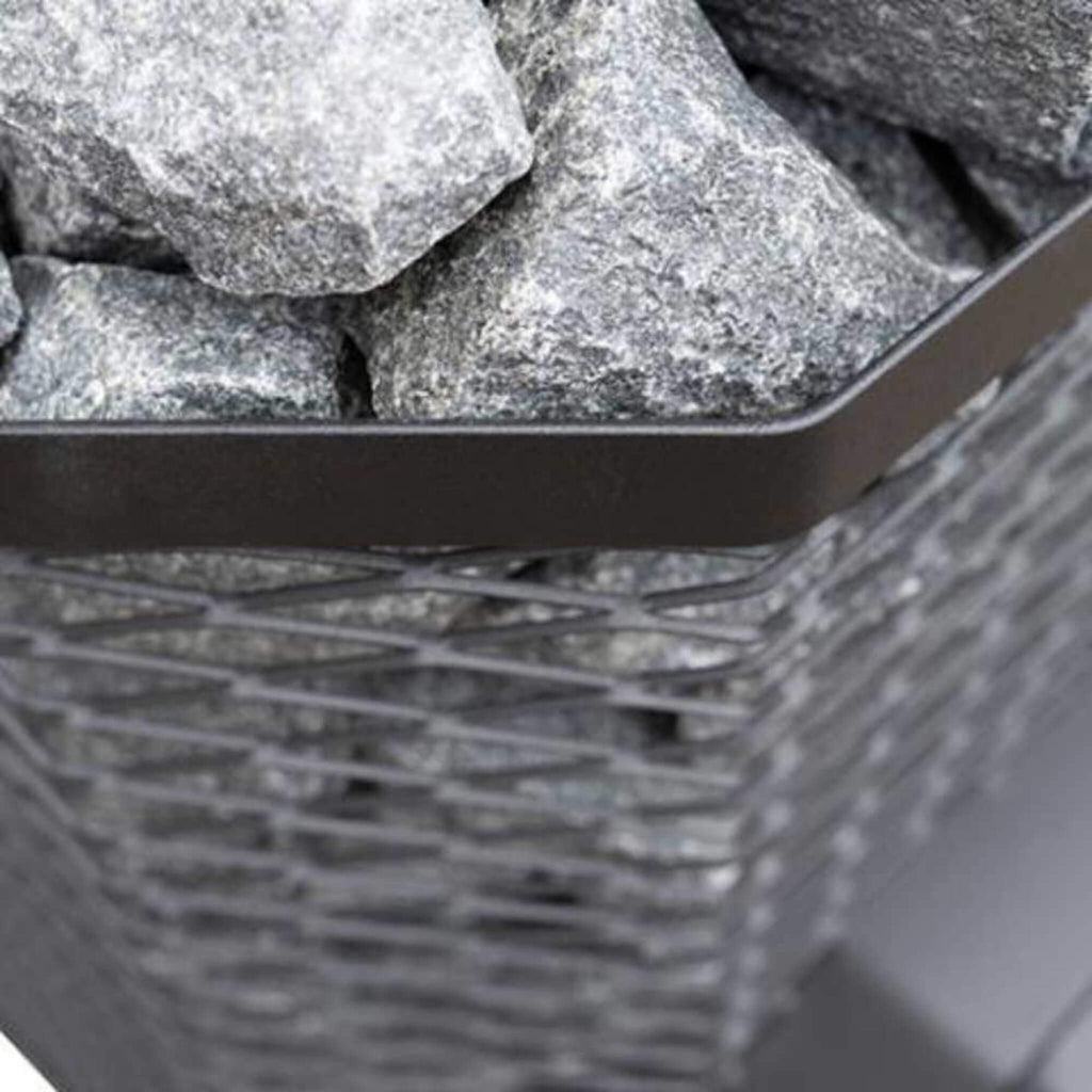 Wood-Burning Floor Mount Sauna Stove With Chimney Kit And Sauna Stones