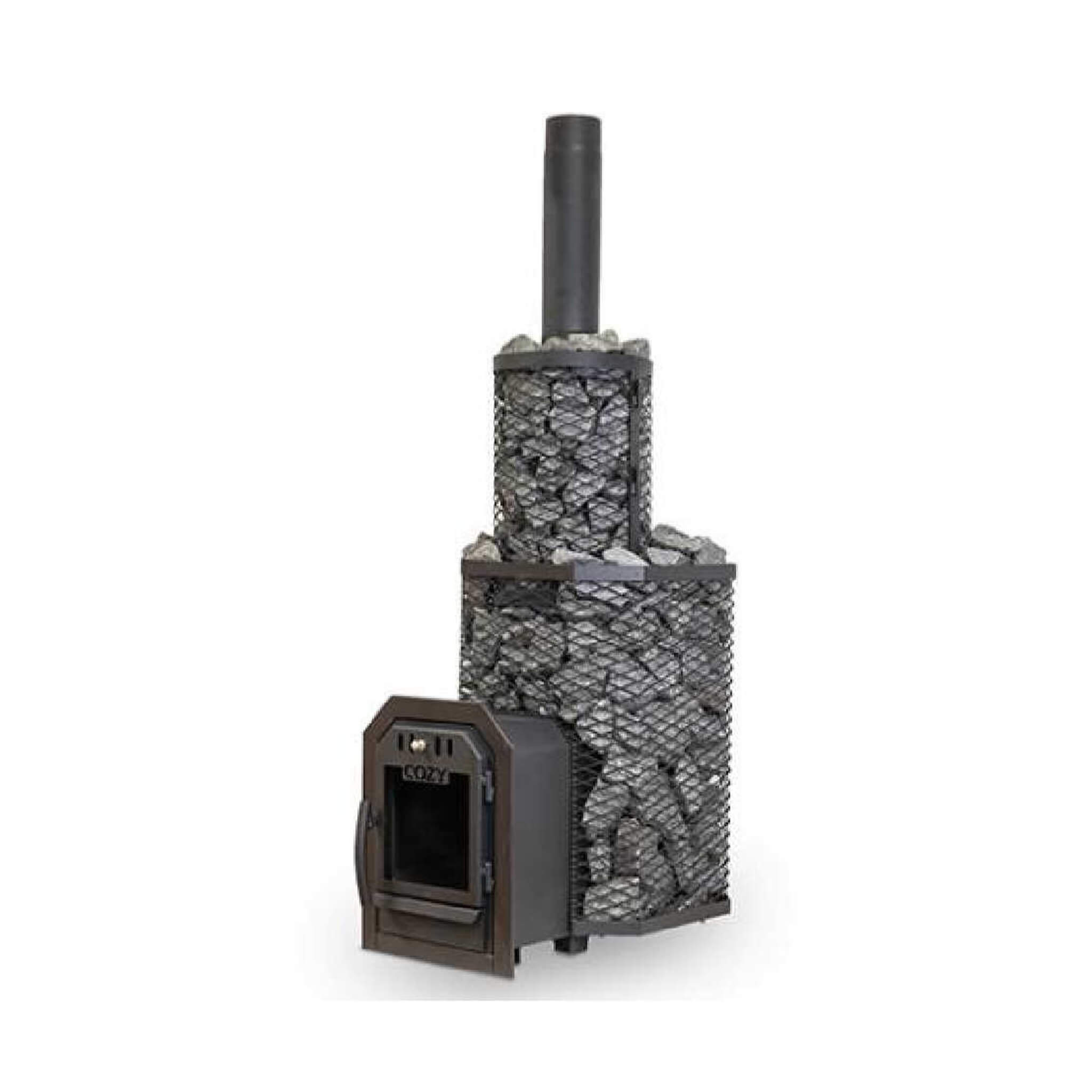 Cozy Heat Thru-Wall Wood Fired Sauna Heater Stove