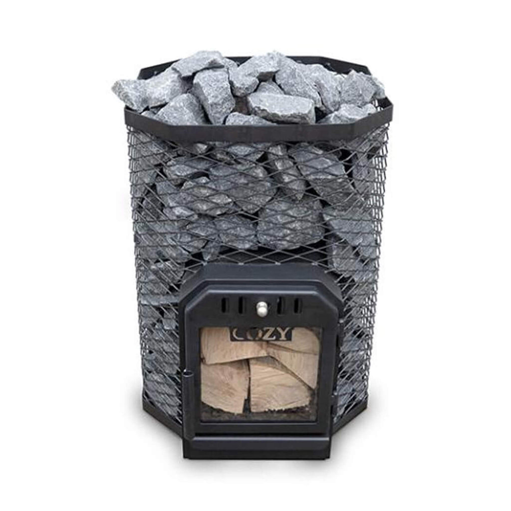 Cozy Heat Thru-Wall Wood Fired Sauna Heater Stove