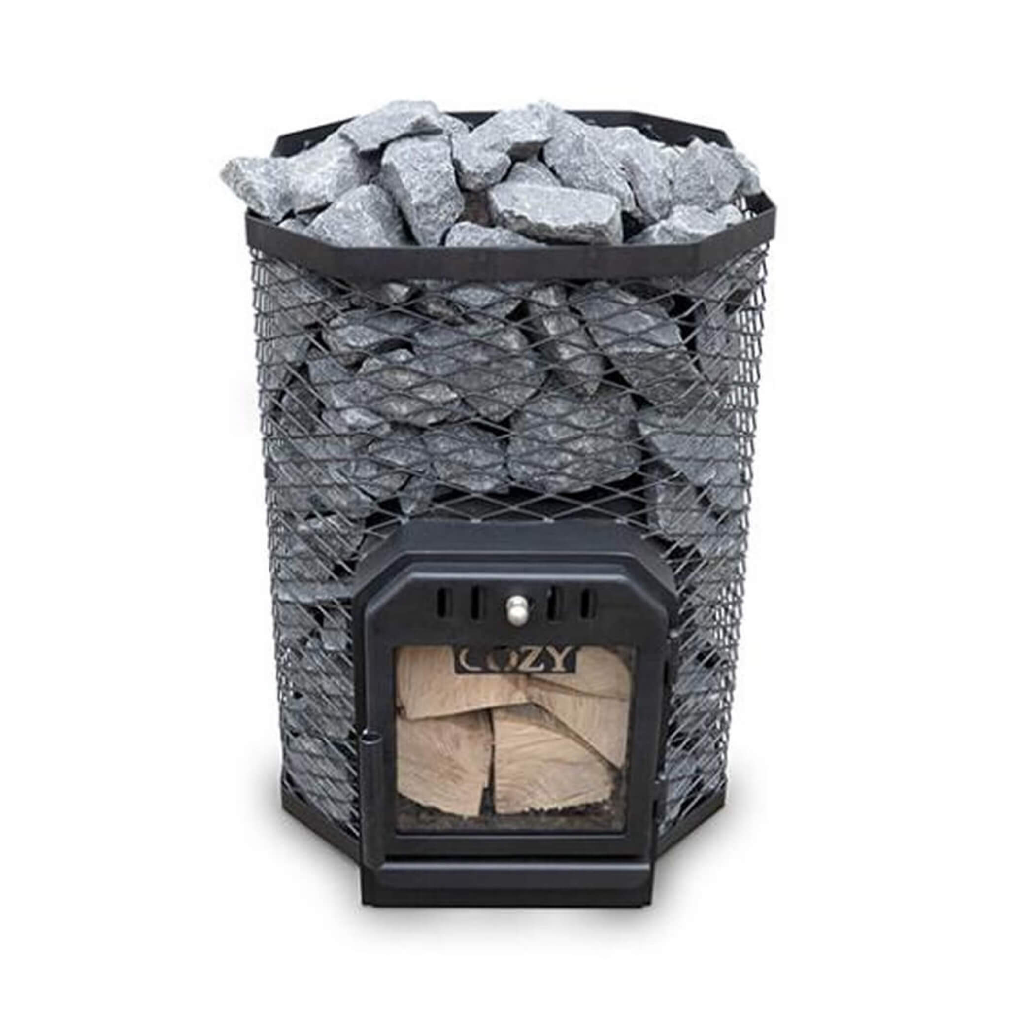 Cozy Heat Thru-Wall Wood Fired Sauna Heater Stove
