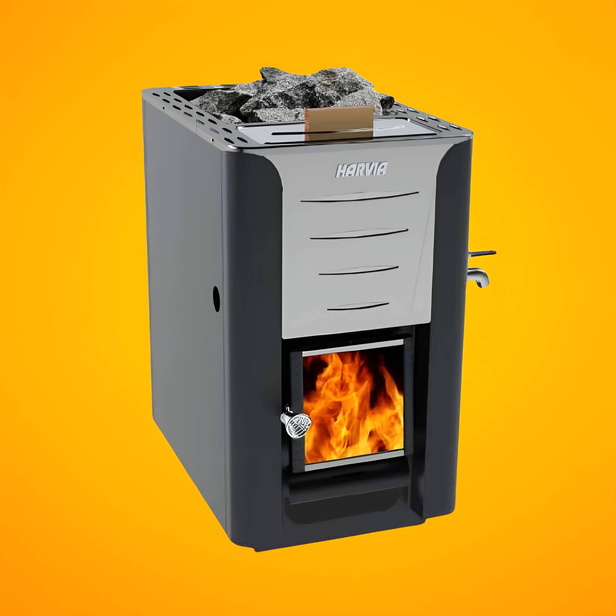 Wood Sauna Stove With Water Tank & Stauna Stones