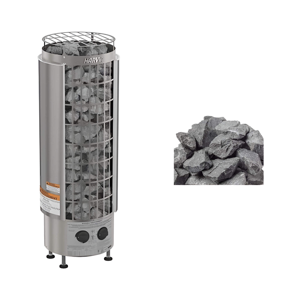 Modern Steel Pillar Style Sauna Heater W/ Sauna Stones