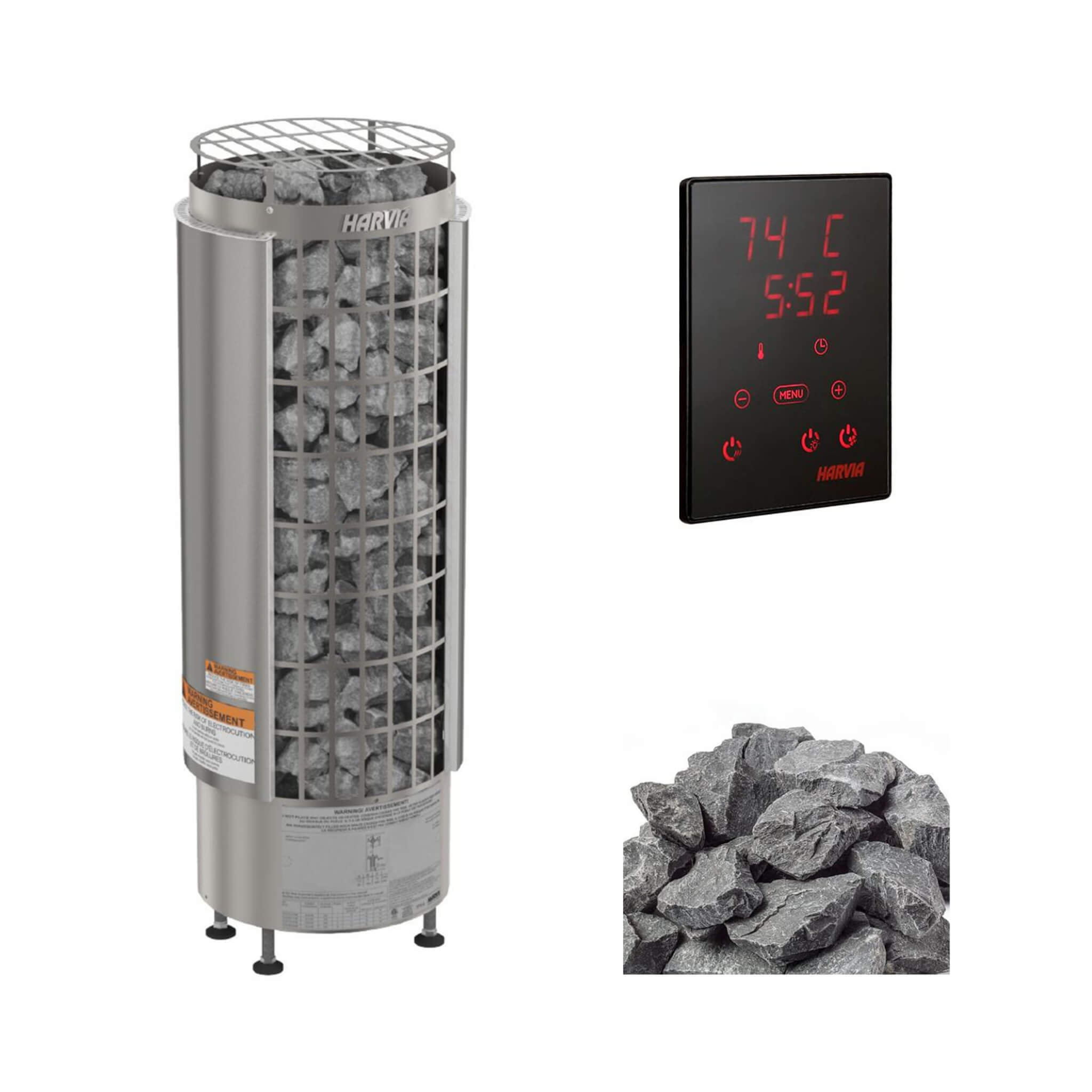 Electric Sauna Heater With Xenio CX45 Digital Control Panel & Sauna Stones