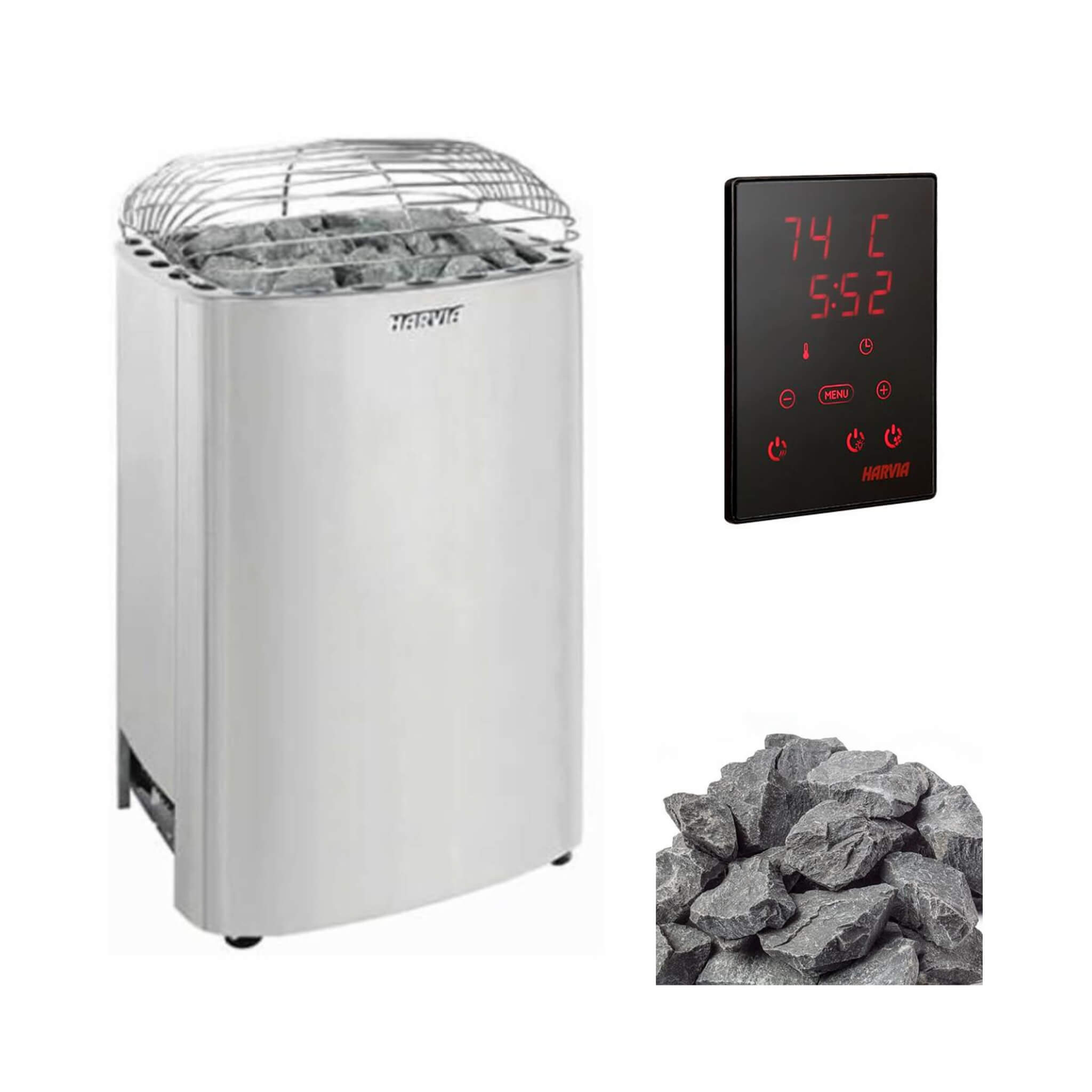 Stainless Steel Electric Sauna Heater With Digital Control & Sauna Stones