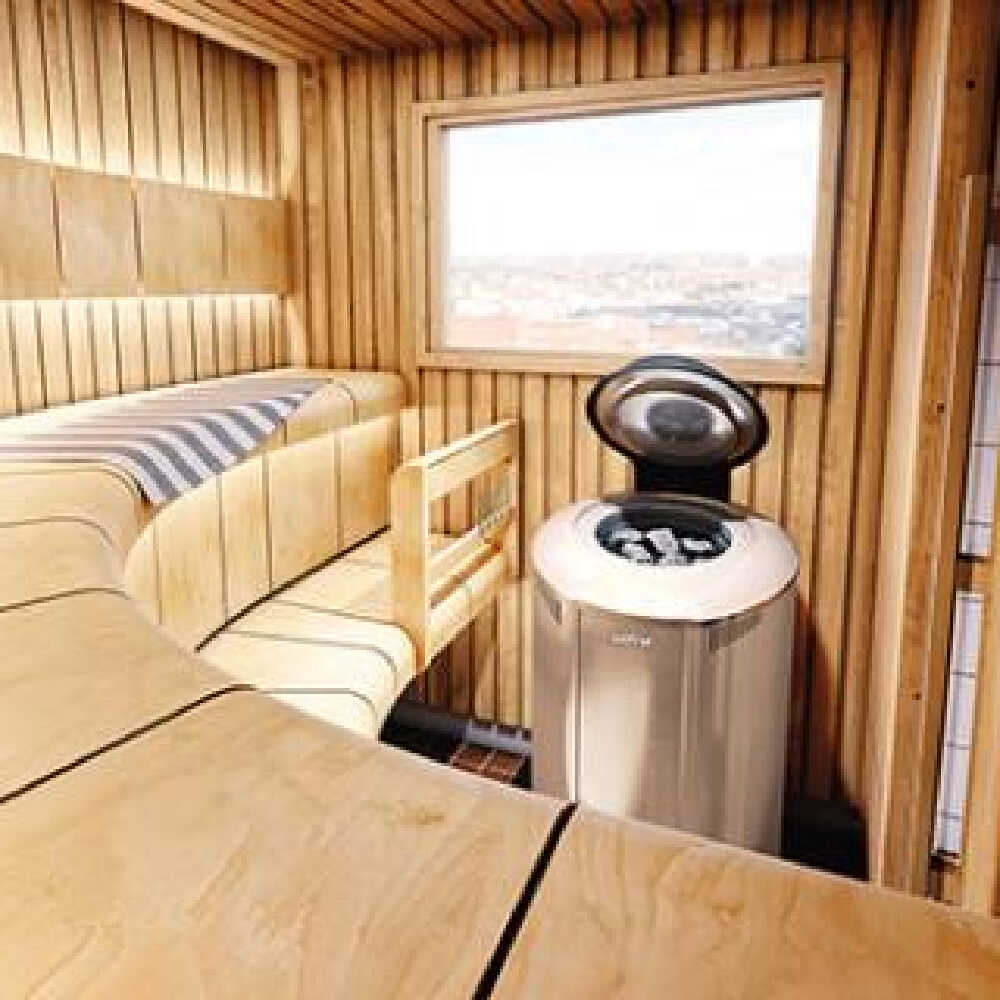 Sauna Heater With Keypad Lock, Splash Proof Control Panel & Sauna Stones
