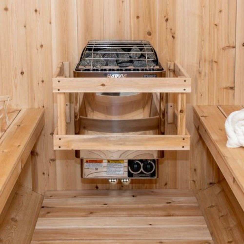 Wet/Dry Electric Sauna Heater Stove With Built-In Controls & Sauna Stones