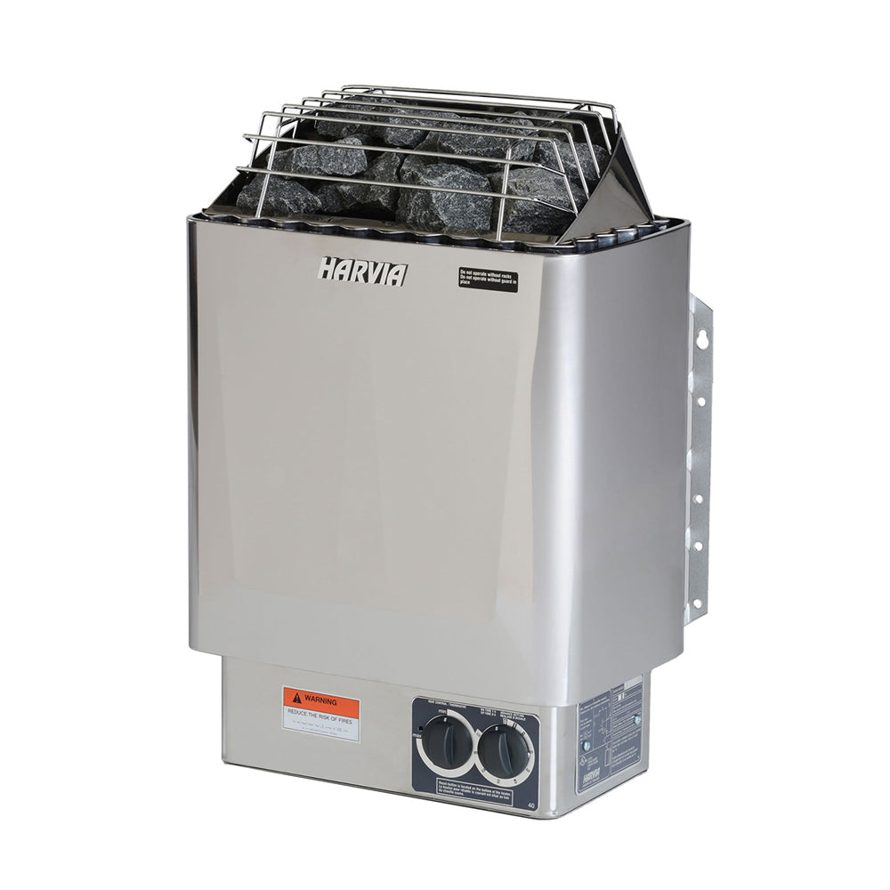 Wet/Dry Electric Sauna Heater Stove With Built-In Controls & Sauna Stones