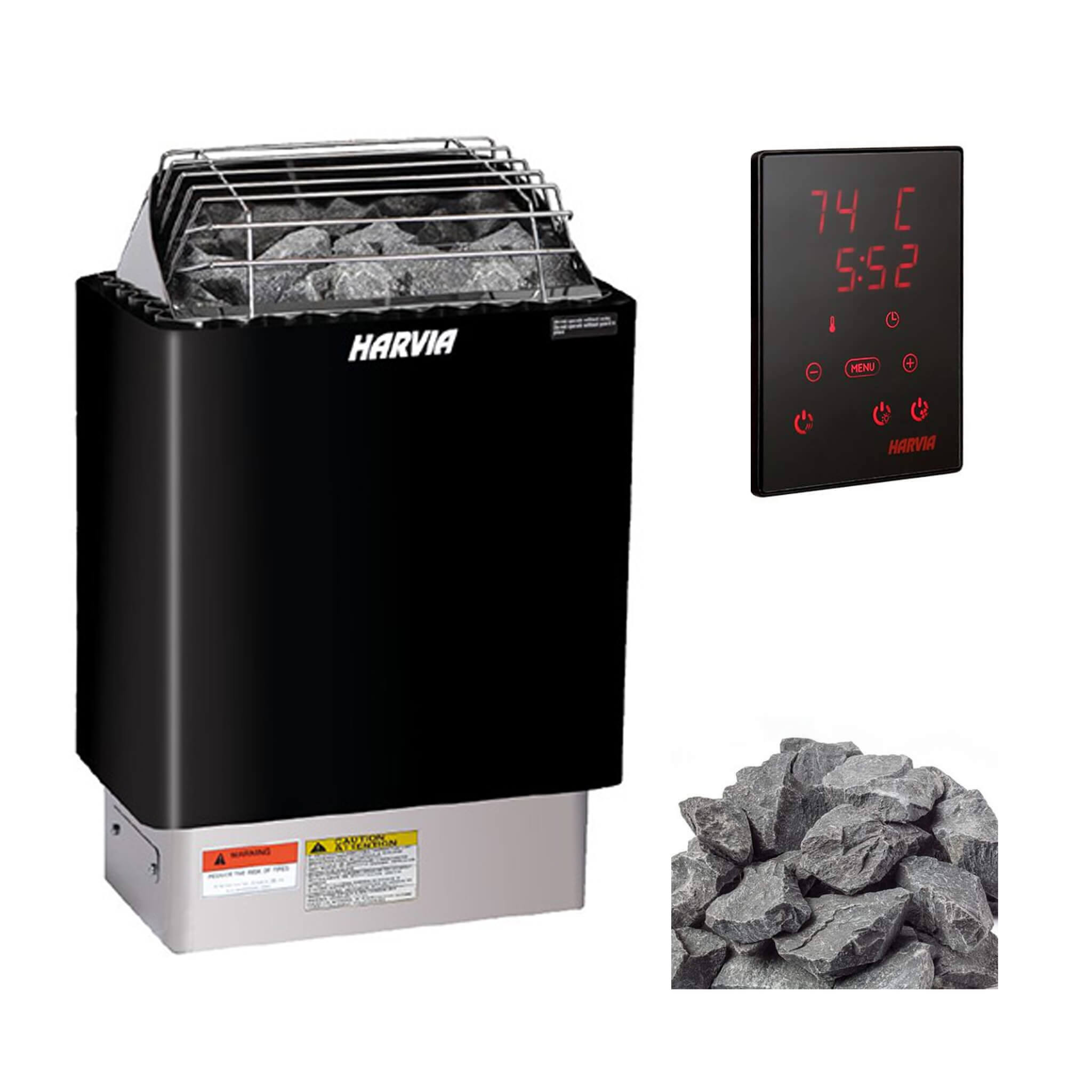 Electric Sauna Heater With Xenio CX170 Digital WIFI Control & Sauna Stones
