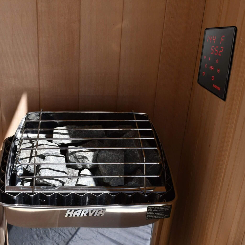Electric Sauna Heater With Xenio CX170 Digital Control, WiFi Remote Control & Sauna Stones