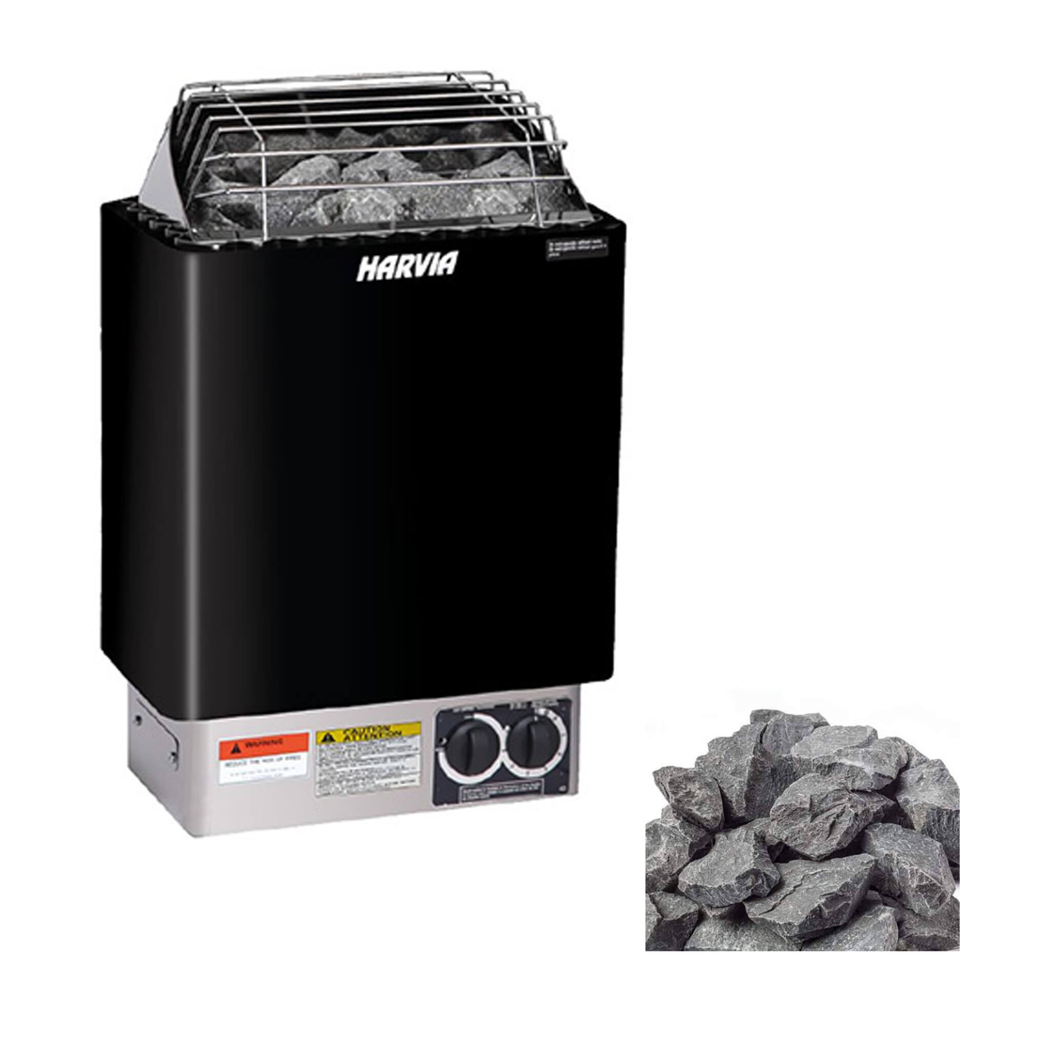 Wet/Dry Electric Sauna Heater Stove With Built-In Controls & Sauna Stones