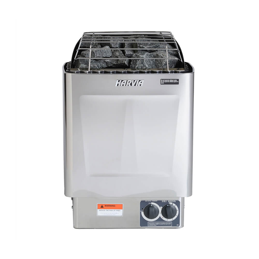 Wet/Dry Electric Sauna Heater Stove With Built-In Controls & Sauna Stones