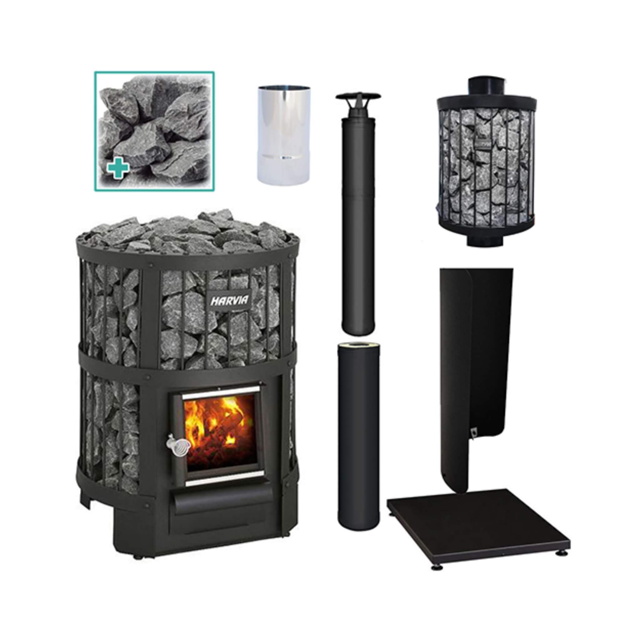 Wood Burning Sauna Stove Package