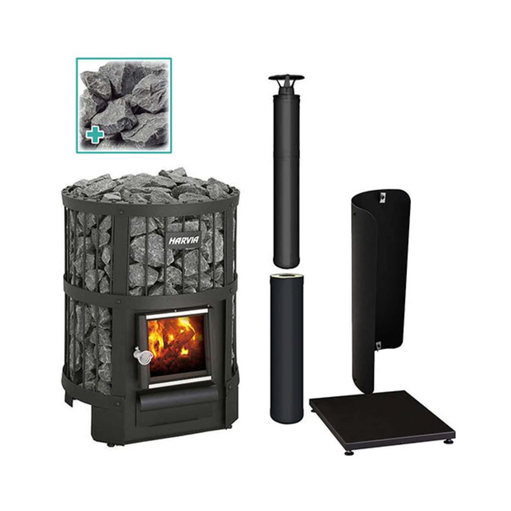 Wood-Burning Sauna Stove Package
