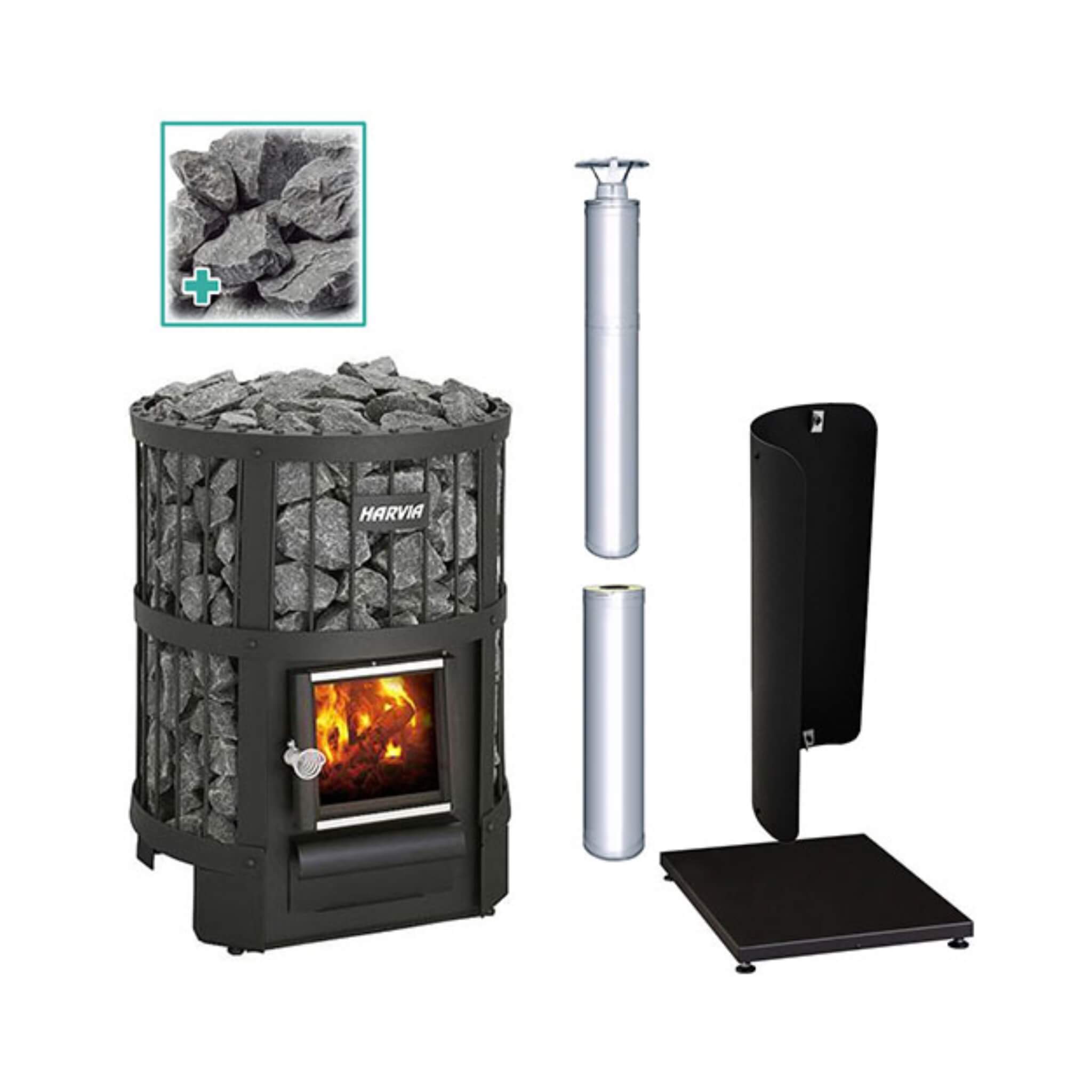 Wood-Burning Sauna Stove Package