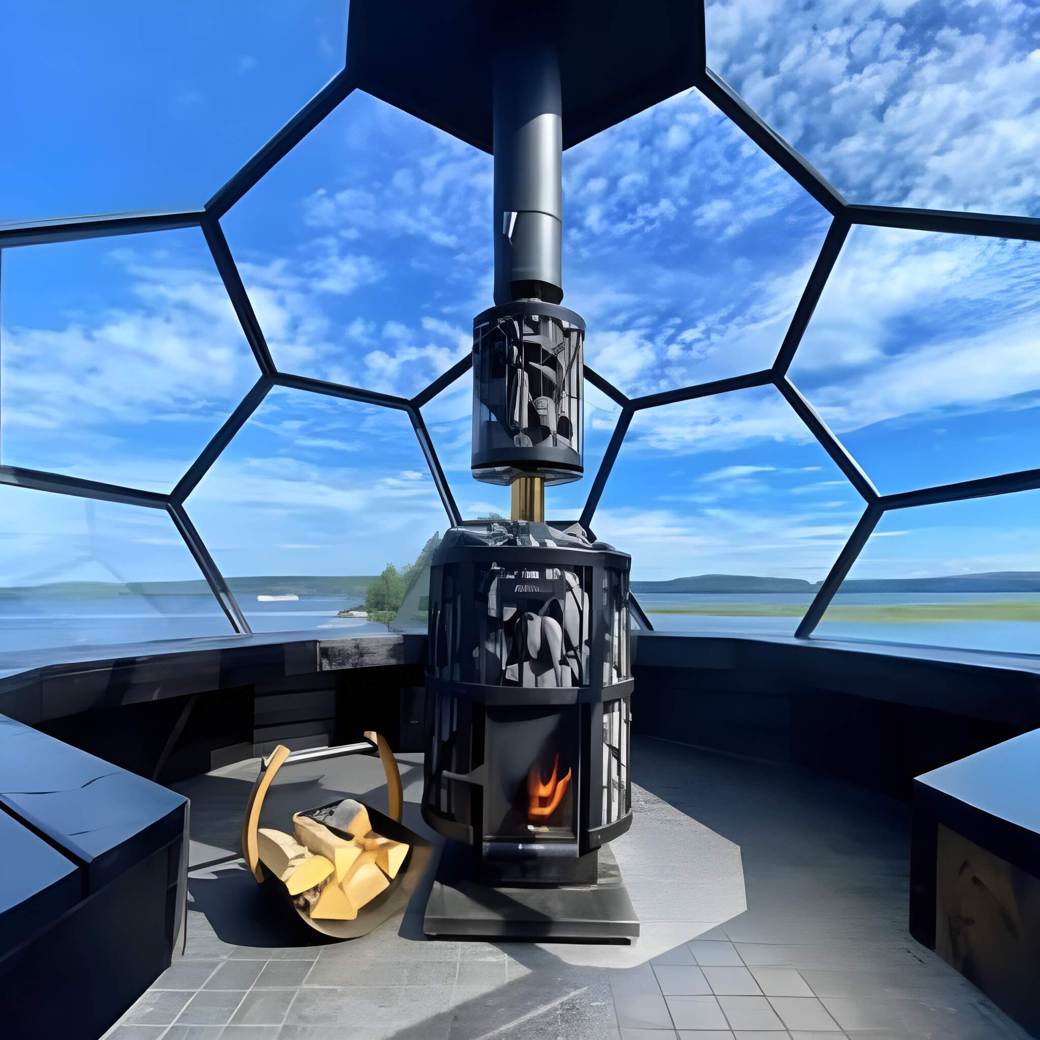 Wood Sauna Stove With Sauna Stones