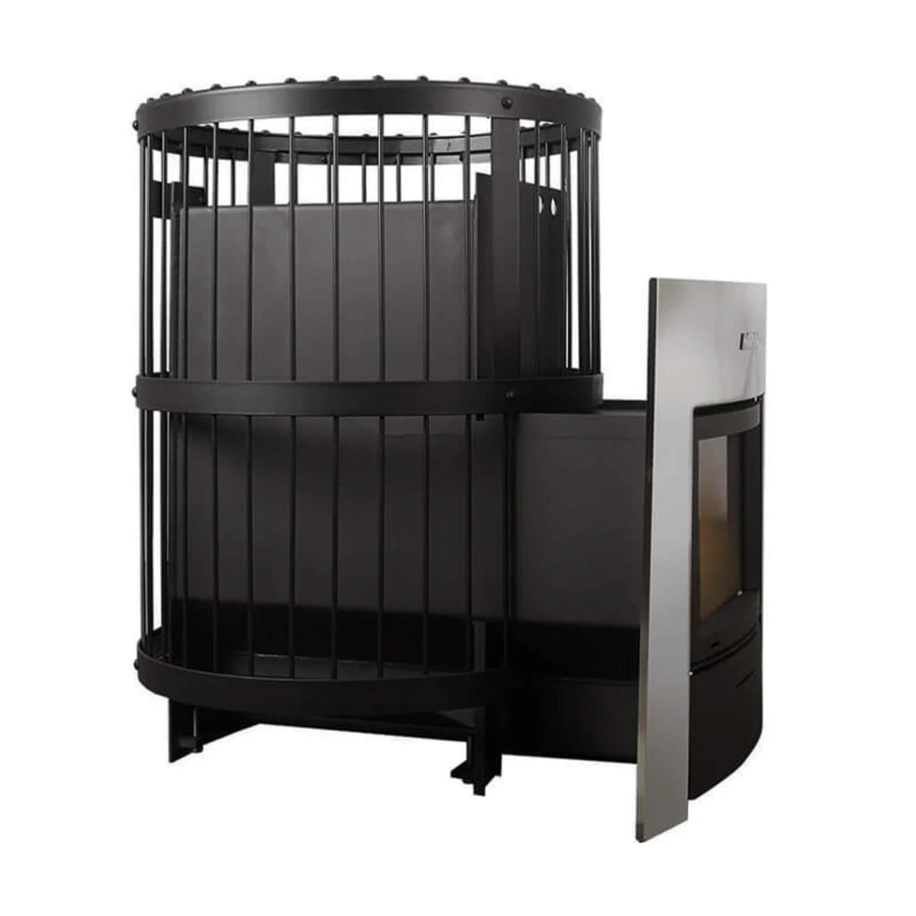 Duo Wood Burning Sauna Stove/Fireplace Combo With Sauna Stones
