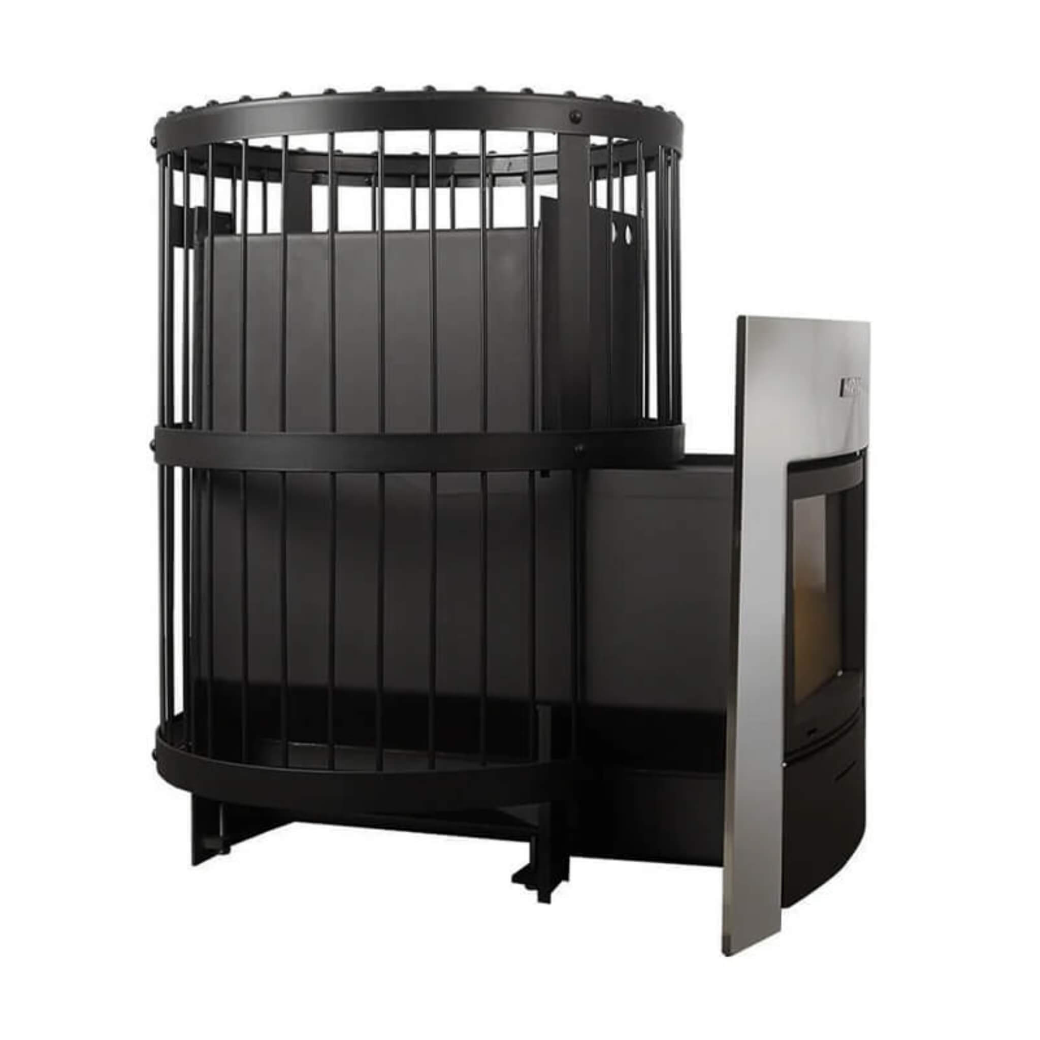 Duo Wood Burning Sauna Stove/Fireplace Combo With Sauna Stones