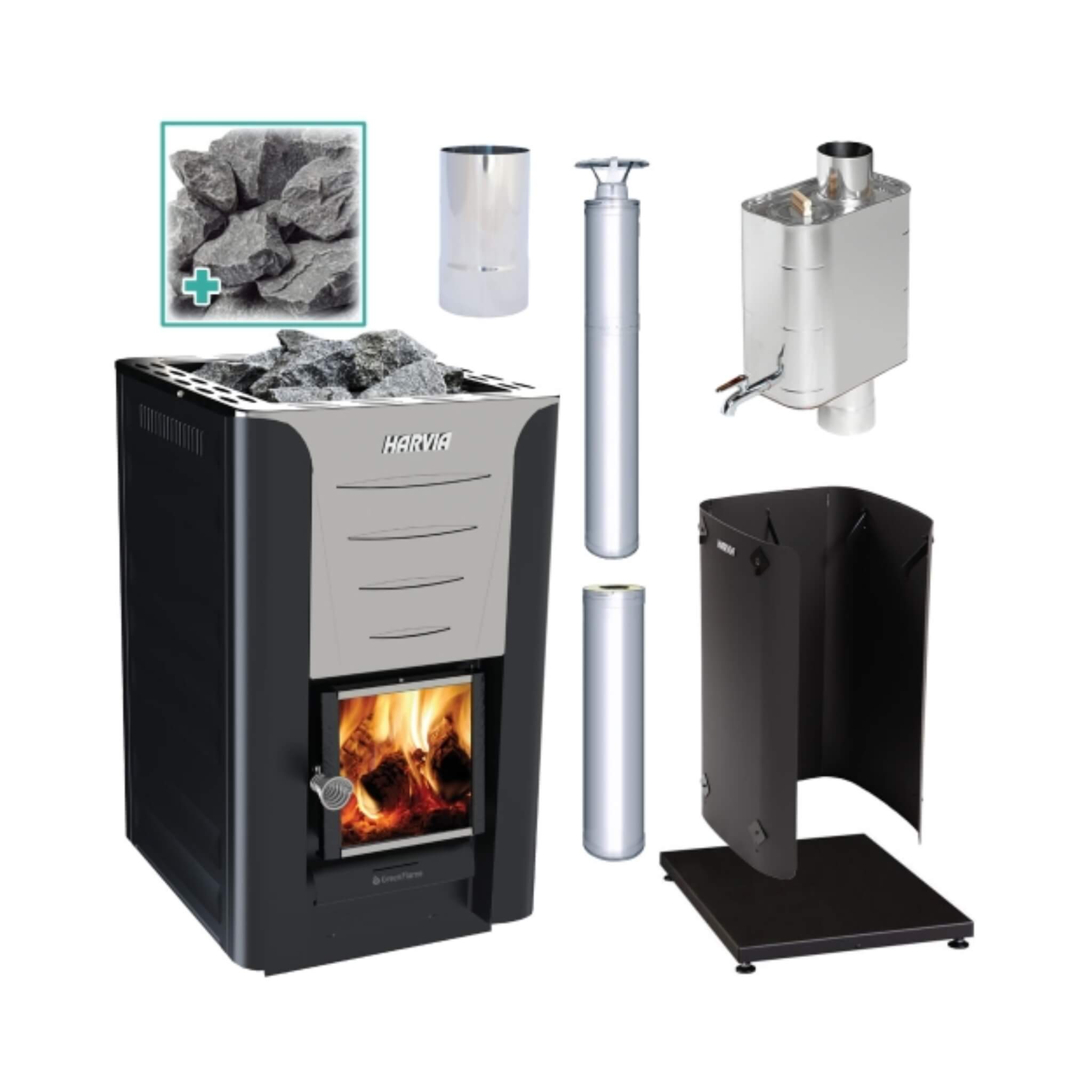 Wood Burning Sauna Stove Package
