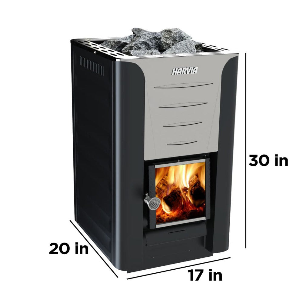 Premium Wood-Burning Sauna Heater Stove Package
