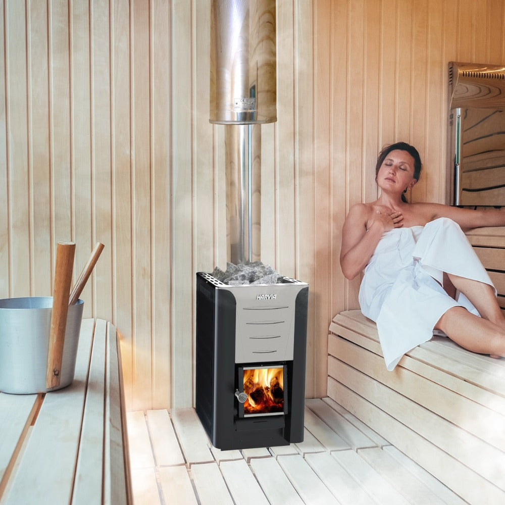 Premium Wood-Burning Sauna Heater Stove Package