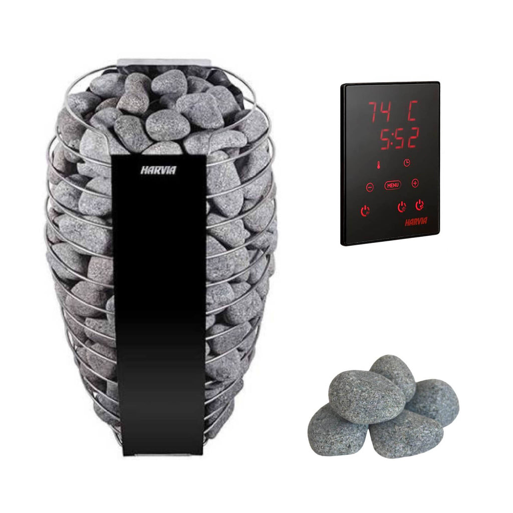 Electric Sauna Heater With Digital Xenio Control Panel, WiFi Remote Control And Stones