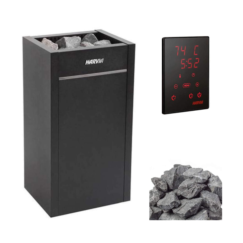 Freestanding Electric Sauna Heater With Xenio Series Digital Control & Sauna Stones