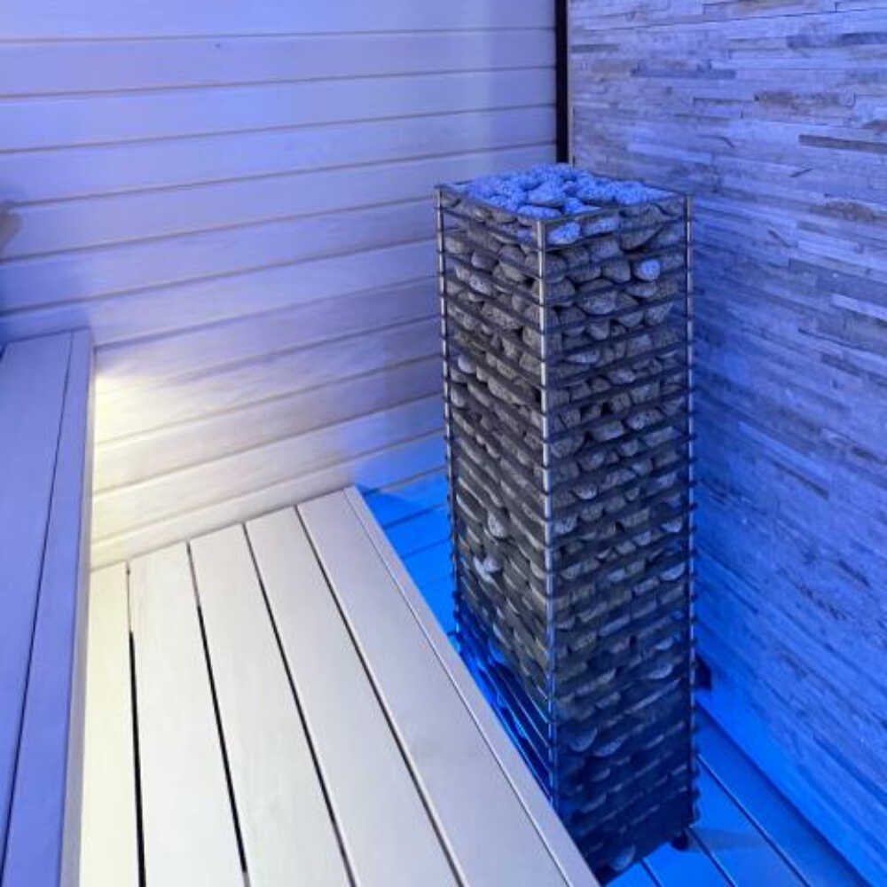 Slim Electric Stainless Steel Sauna Heater With Digital Controller & Sauna Stones