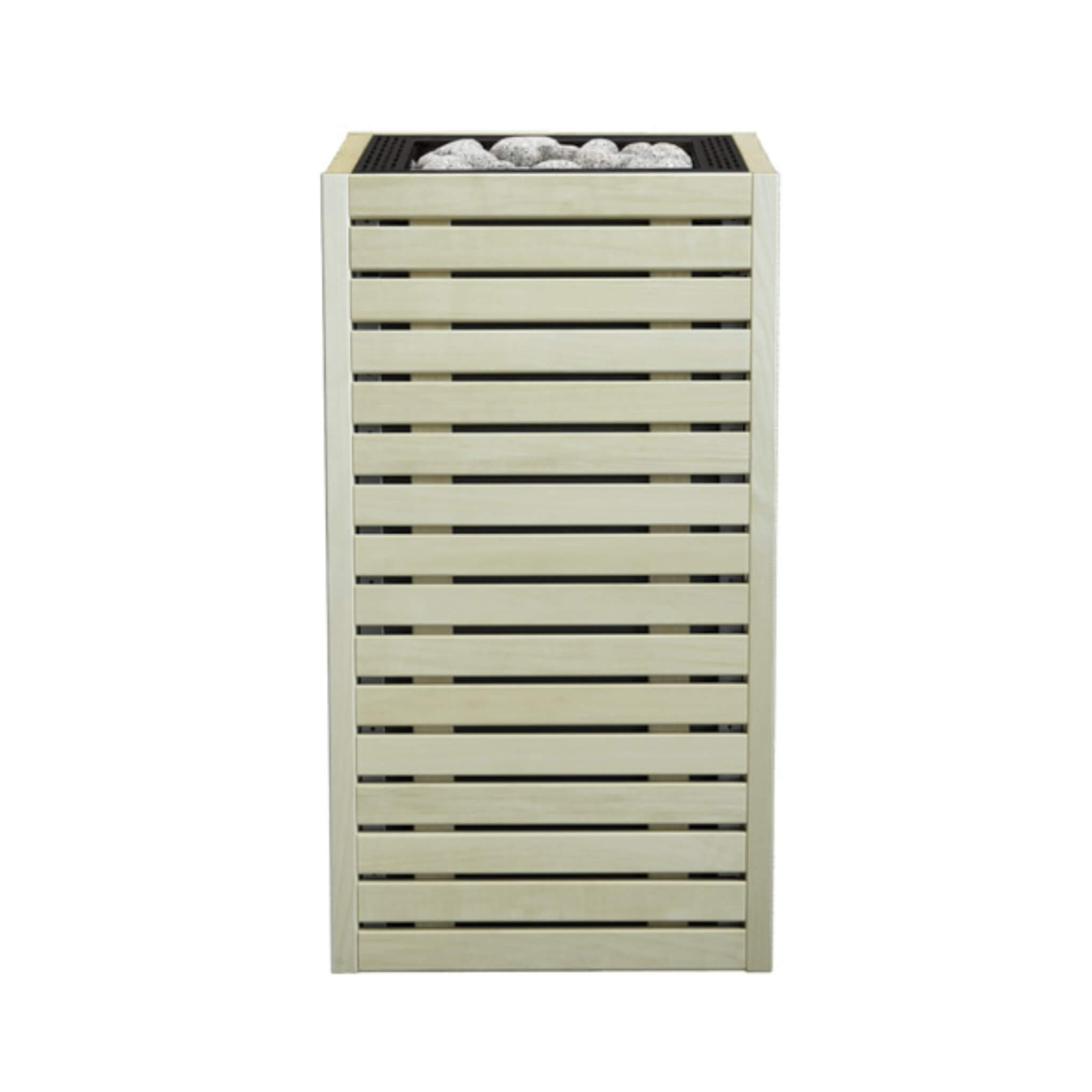 Aspen Wood Exterior Sauna Heater With UKU Local Digital Controller & Stones