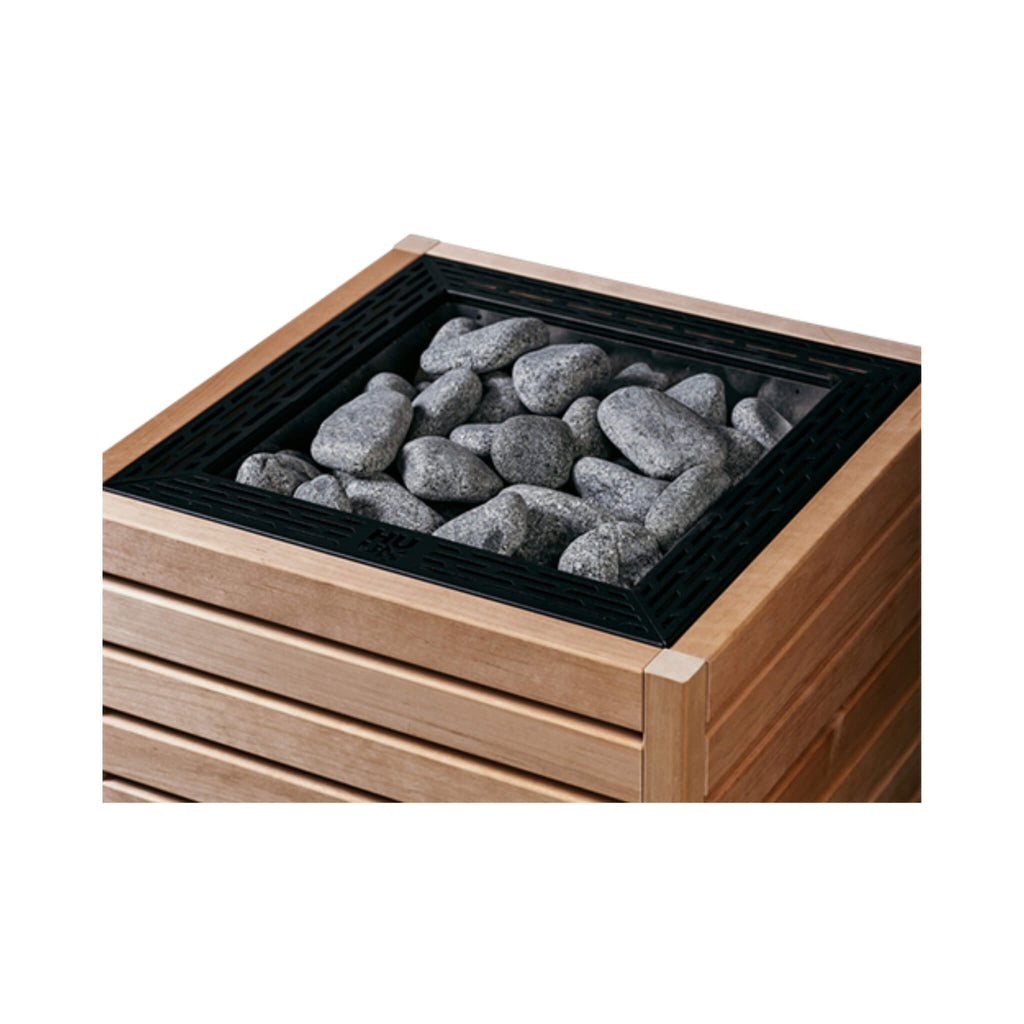 Wood Exterior Sauna Heater With UKU Local Controller And Stones