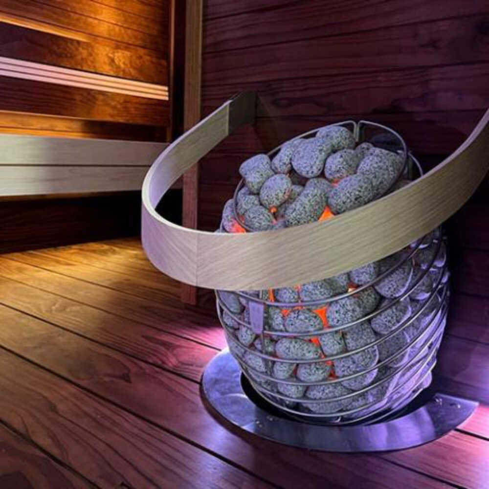 Wall Mount Sauna Heater With UKU Digital Controller & Sauna Stones