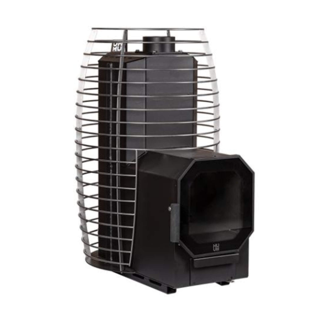 Hive Wood-Burning Sauna Stove With Firebox Extension & Sauna Stones