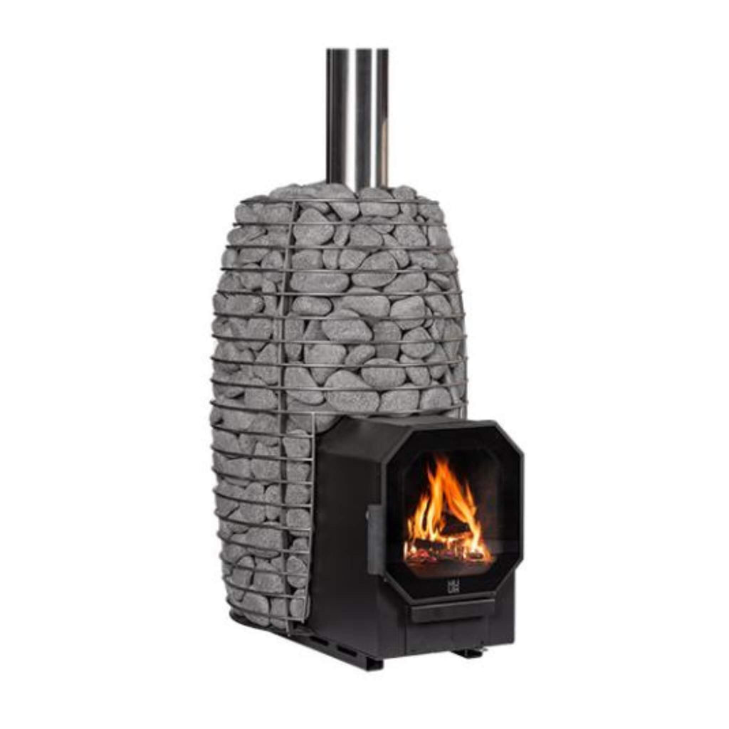 Hive Wood-Burning Sauna Stove With Firebox Extension & Sauna Stones
