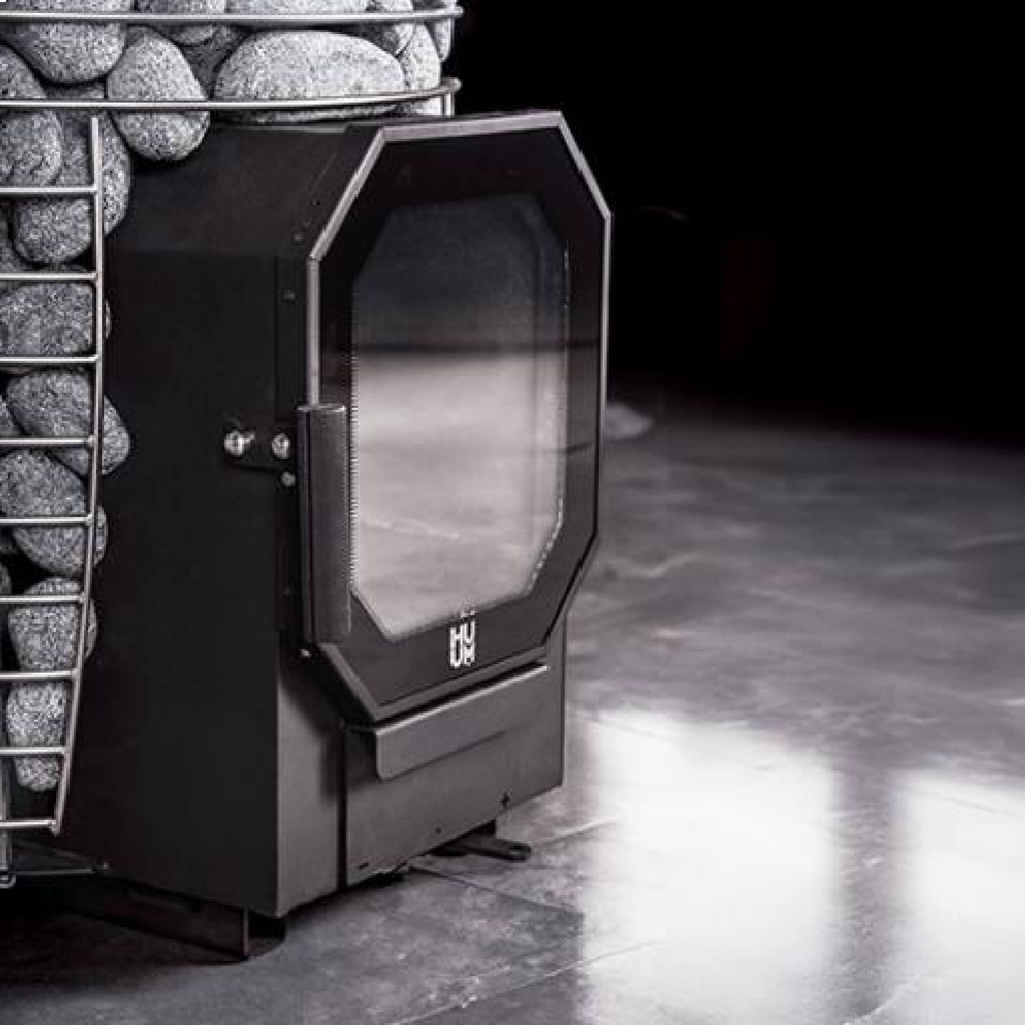 Hive Flow Wood-Burning Sauna Stove With Sauna Stones
