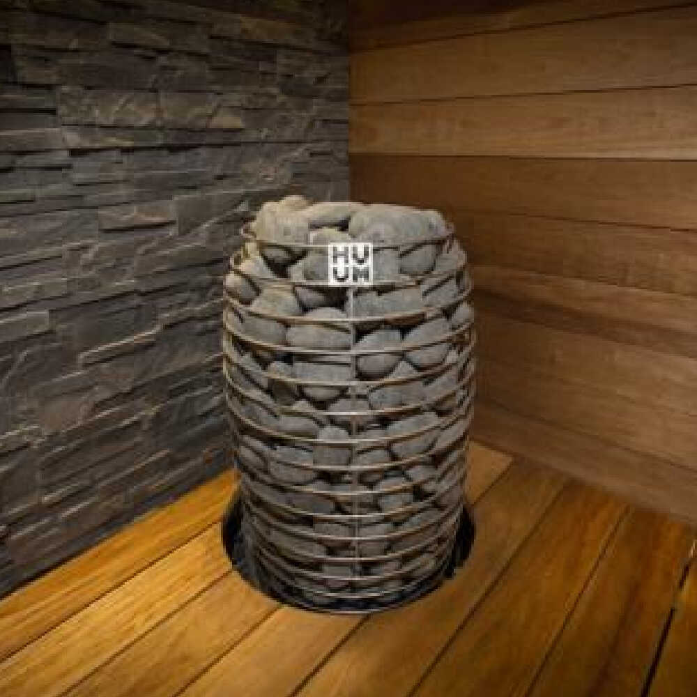 Hive Mini Floor Mount Traditional Steel Sauna Heater With Digital Controller & Sauna Stones
