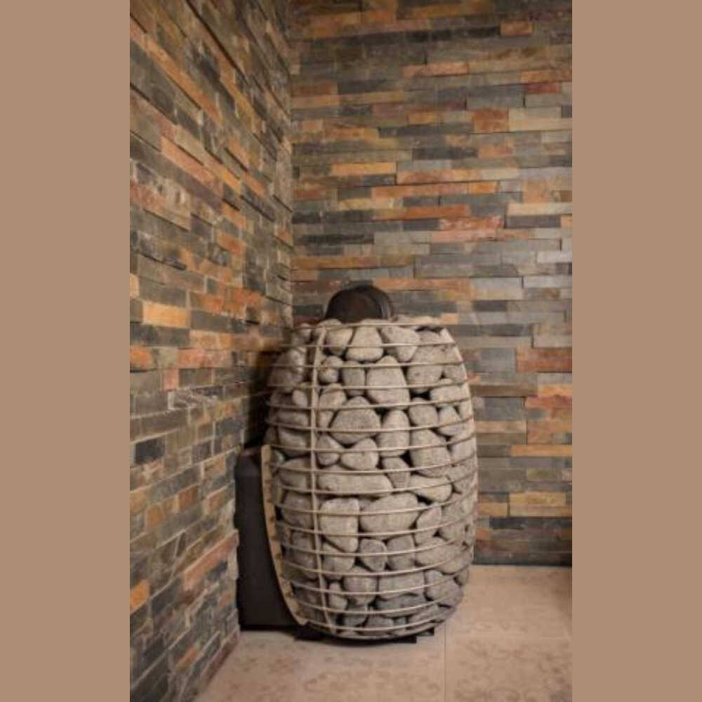 Hive Wood Sauna Stove With Firebox Extension & Sauna Stones