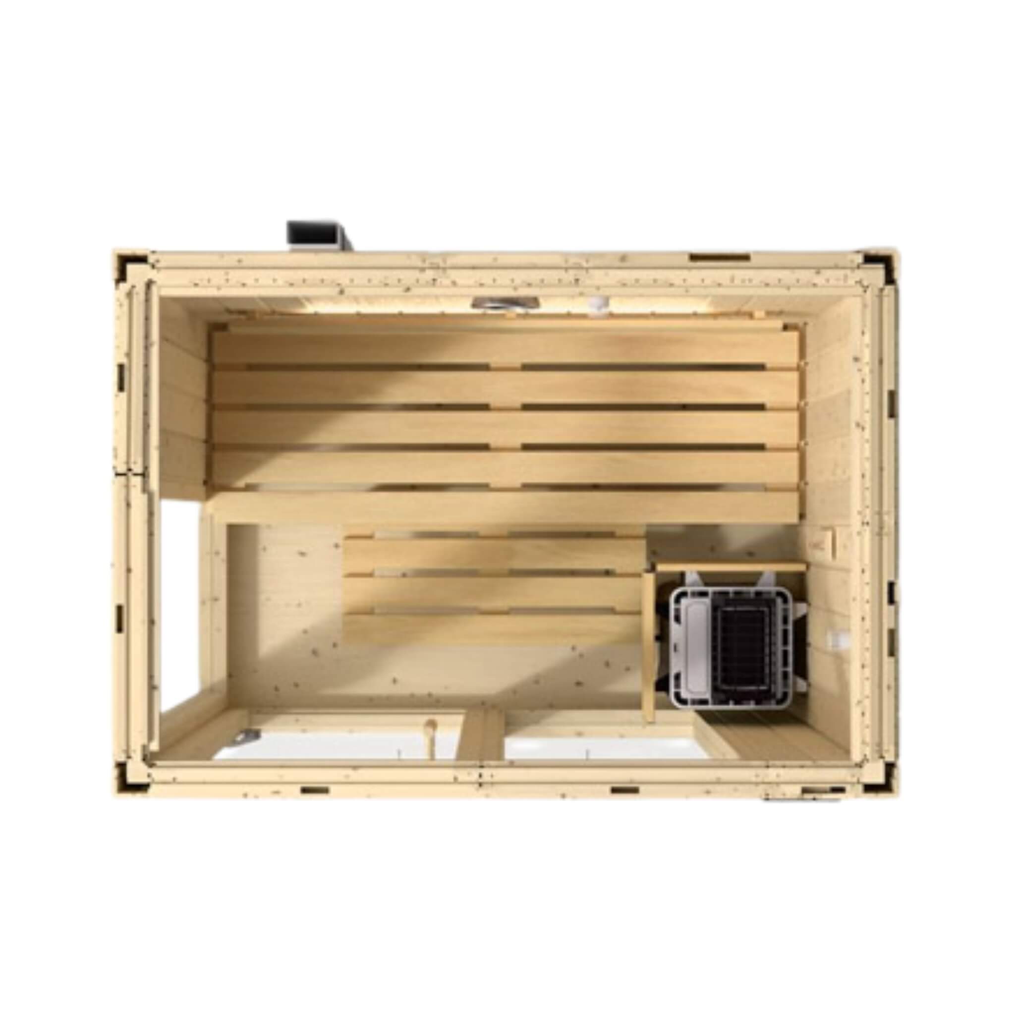 Luxury Indoor Scandinavian Spruce Home Sauna Kit